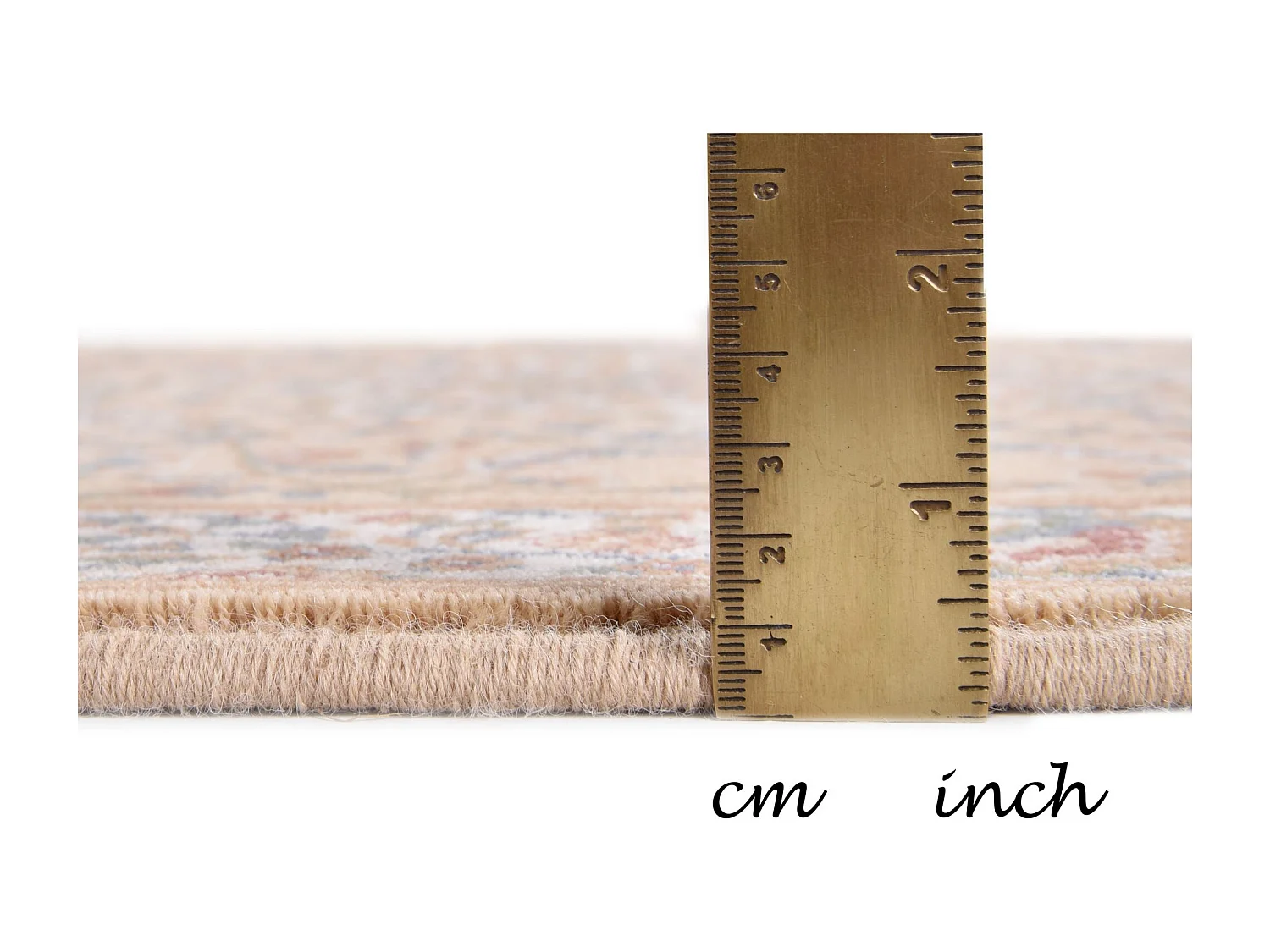 Alfombra oriental tejida con ribete 240x240 cm Arena Dolna