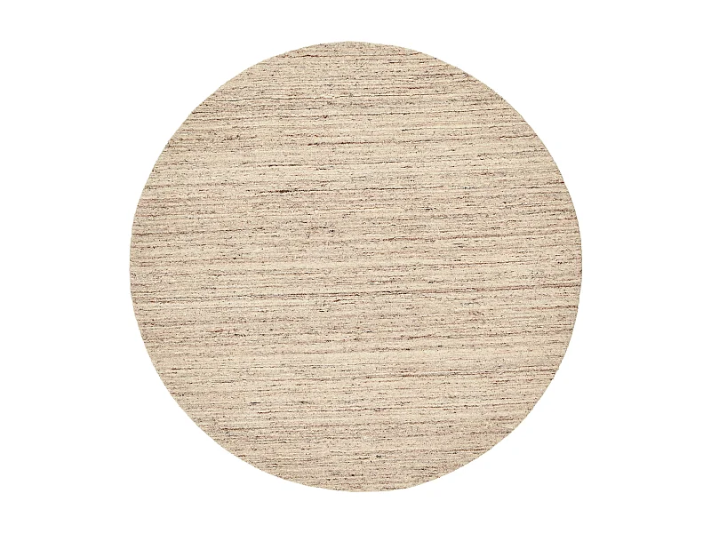 Tapis en laine UNI tissé à la main 190x190 cm natural beige Pure