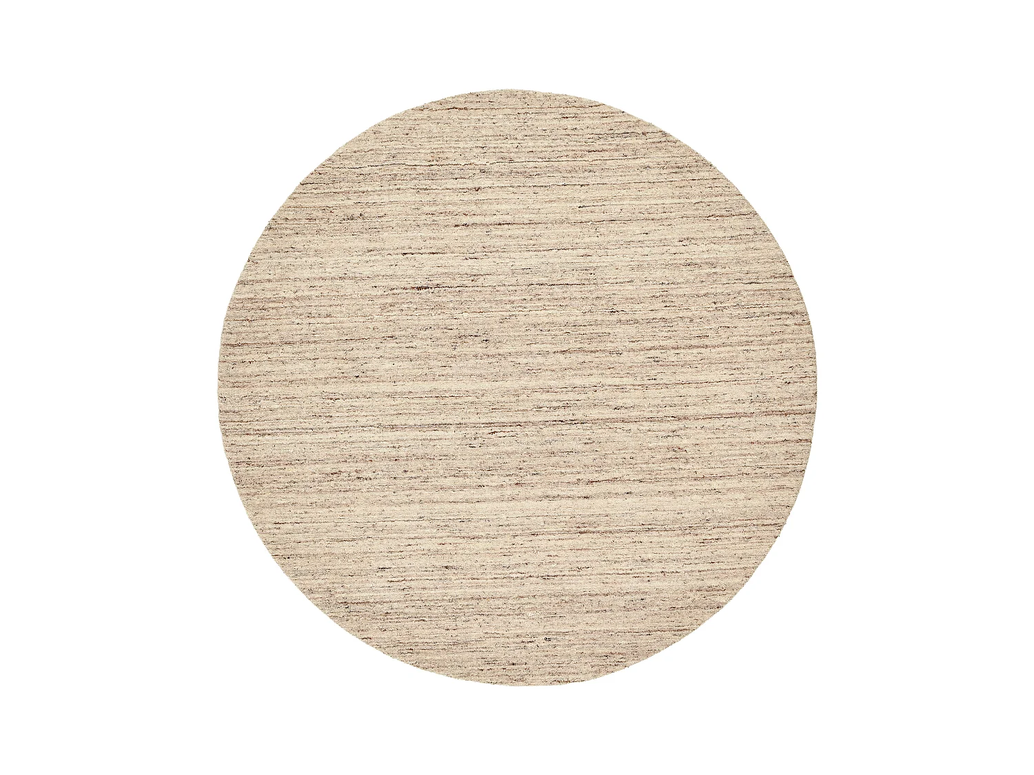 Tapis en laine UNI tissé à la main 190x190 cm natural beige Pure