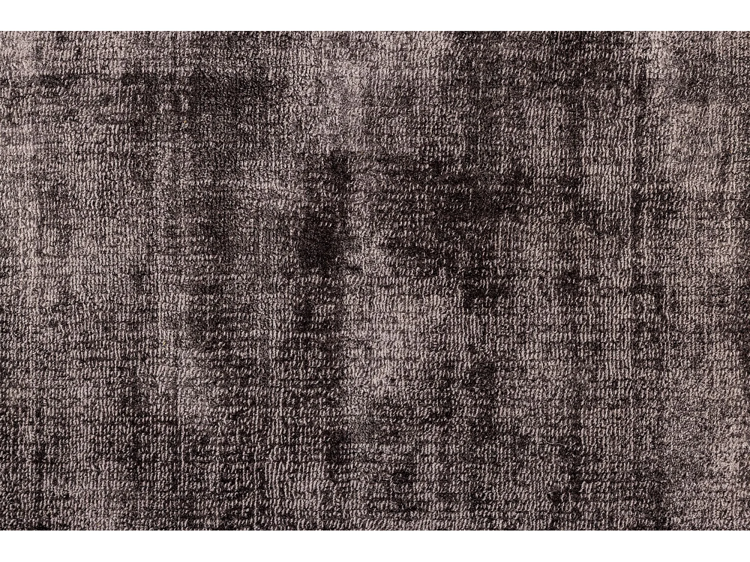 Handgewebter Teppich aus Viskose 190x190 cm Anthrazit Star