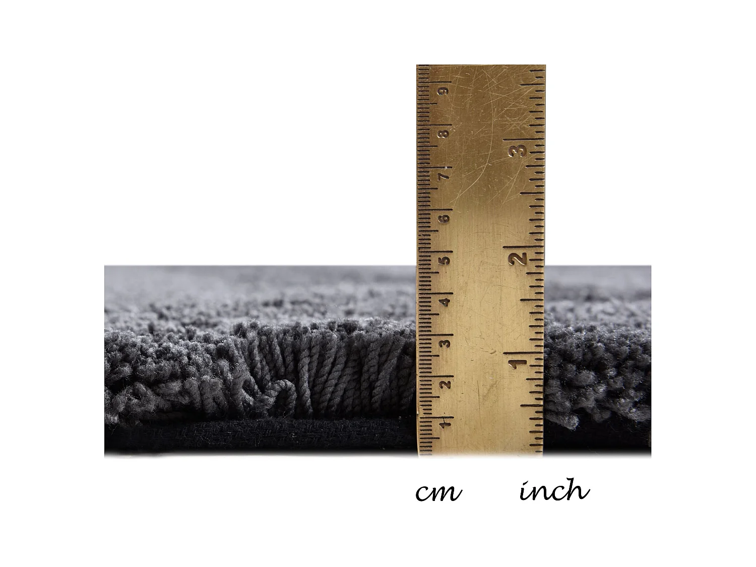 Tapis Shaggy tufté à la main 85x155 cm anthracite Cozy