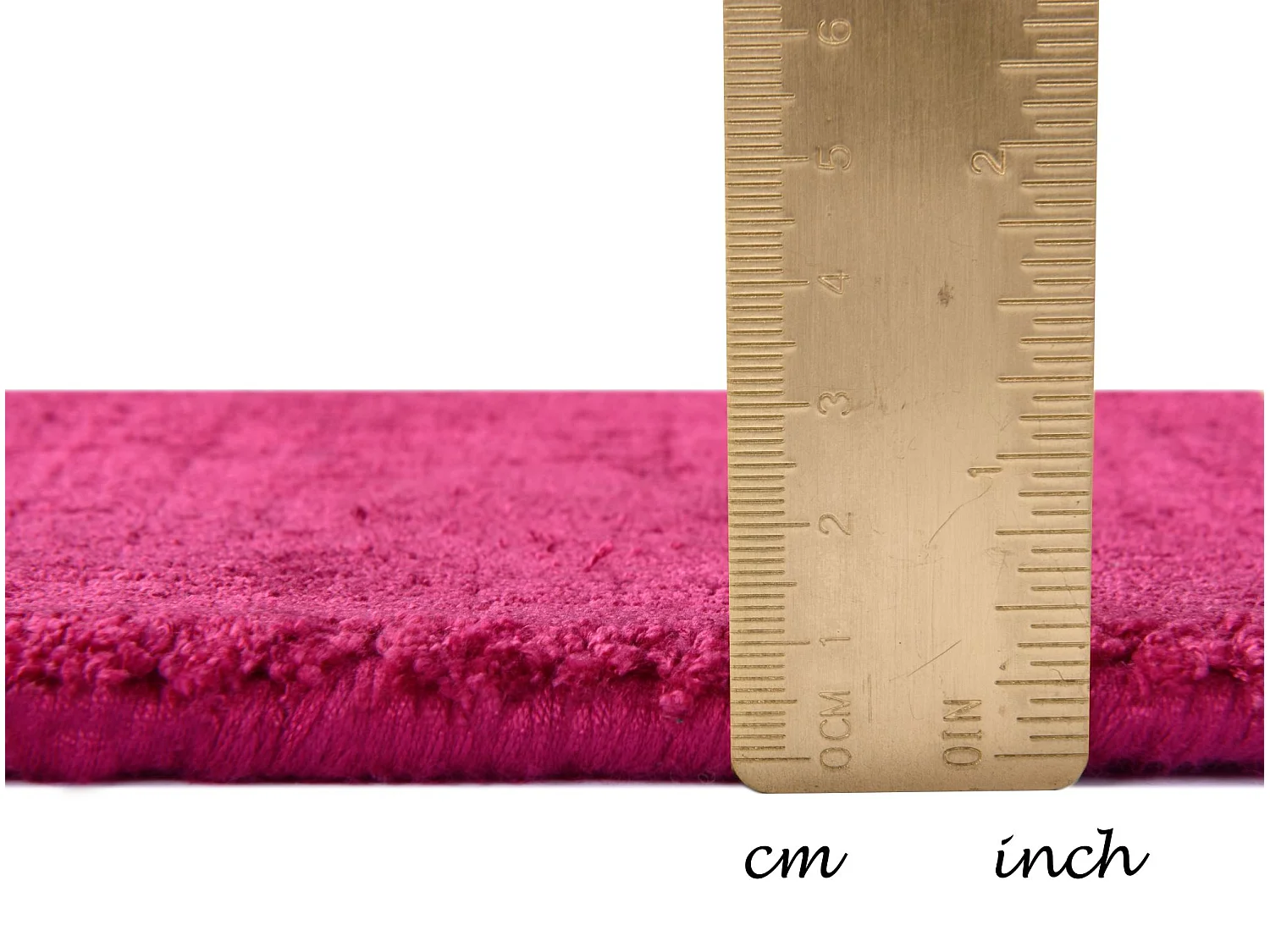 Handgewebter Viskoseteppich 160x230 cm Fuchsia Shine