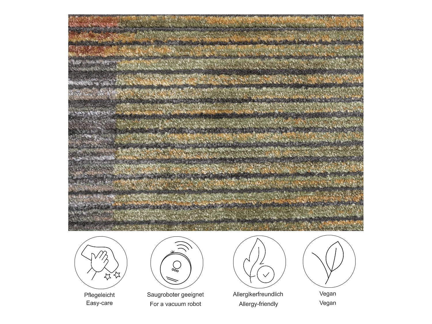 Flachgewebeteppich in Patchwork-Optik 60x130 cm Bunt Corduletta