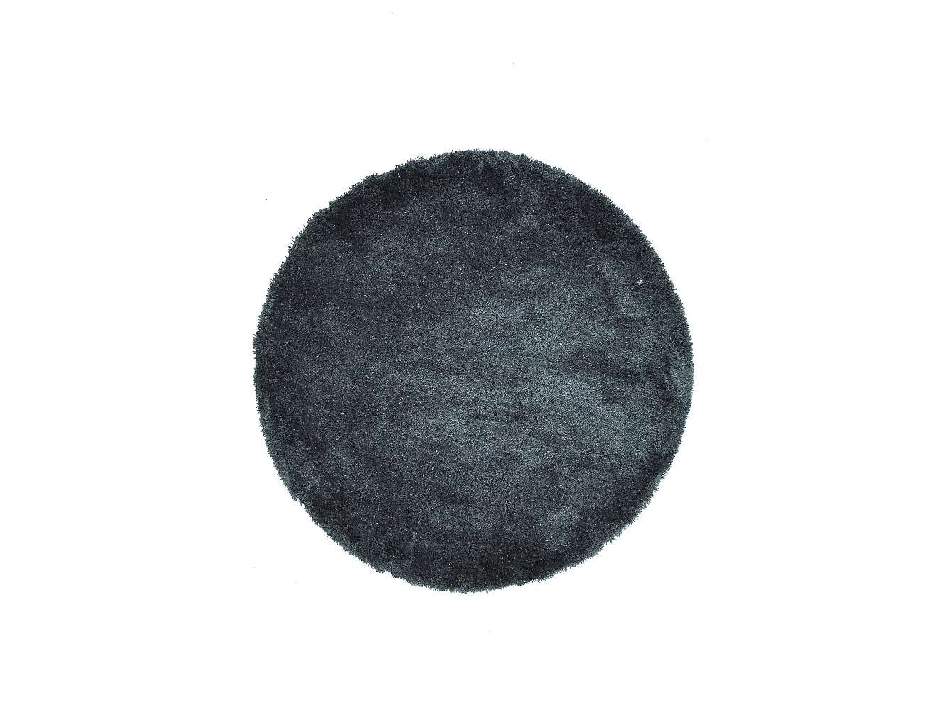 Alfombra Shaggy tejida a mano 140x140 cm Antracita Cozy