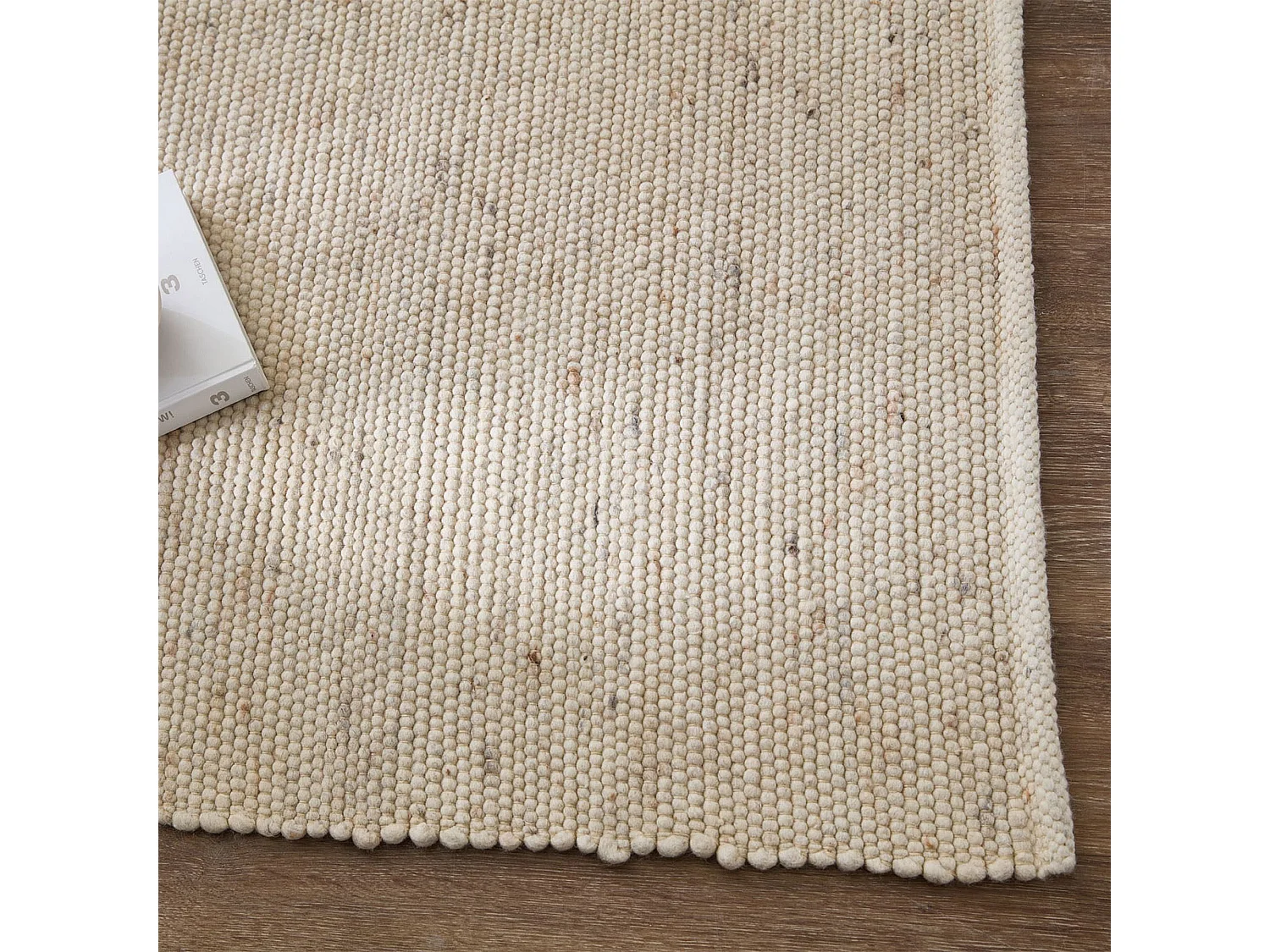 Tapis en laine réversible tissé à la main 190x290 cm natural Alpen
