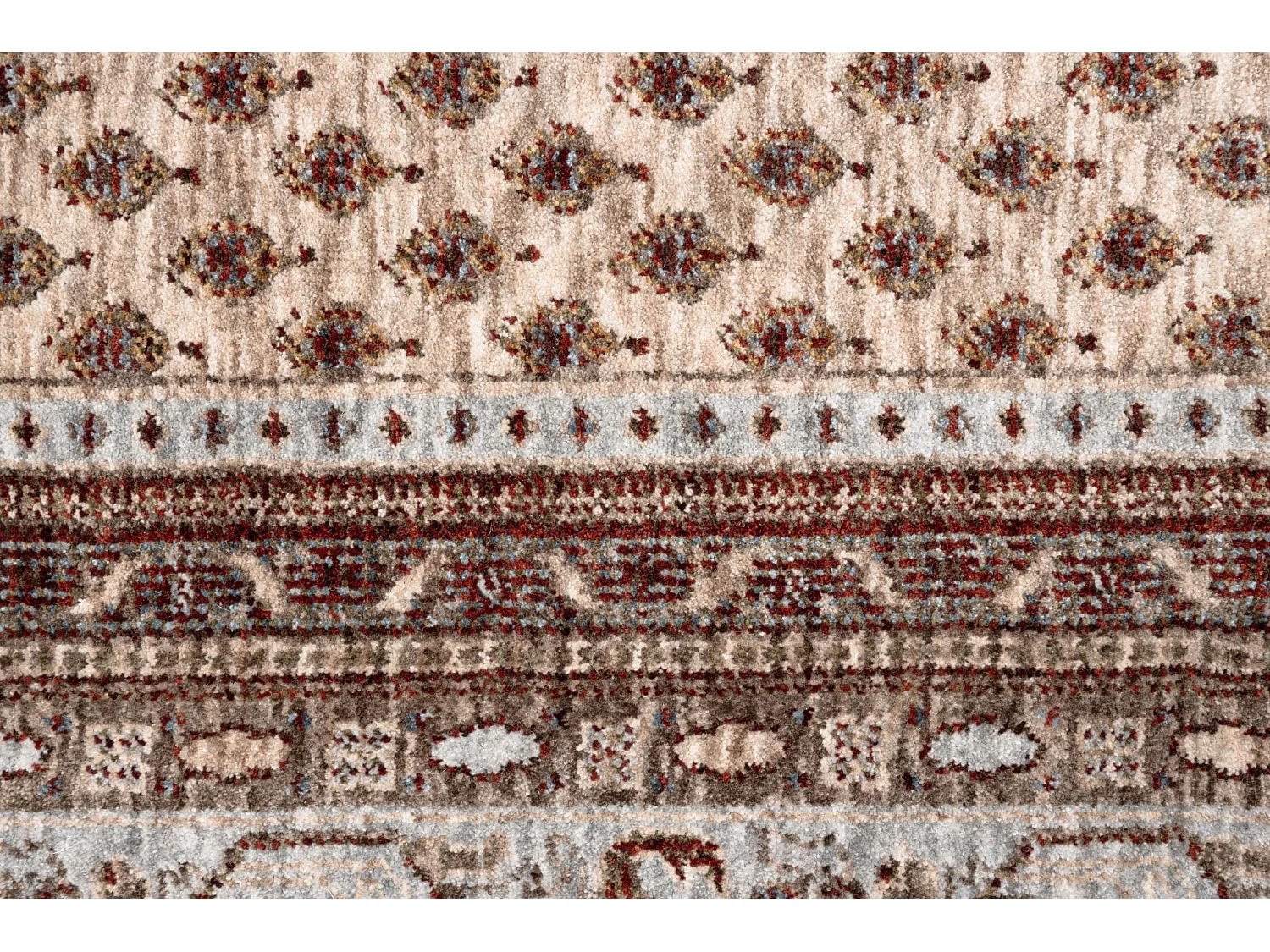 Tapijt met rand in oosterse stijl 40x60 cm beige multi Beatrice