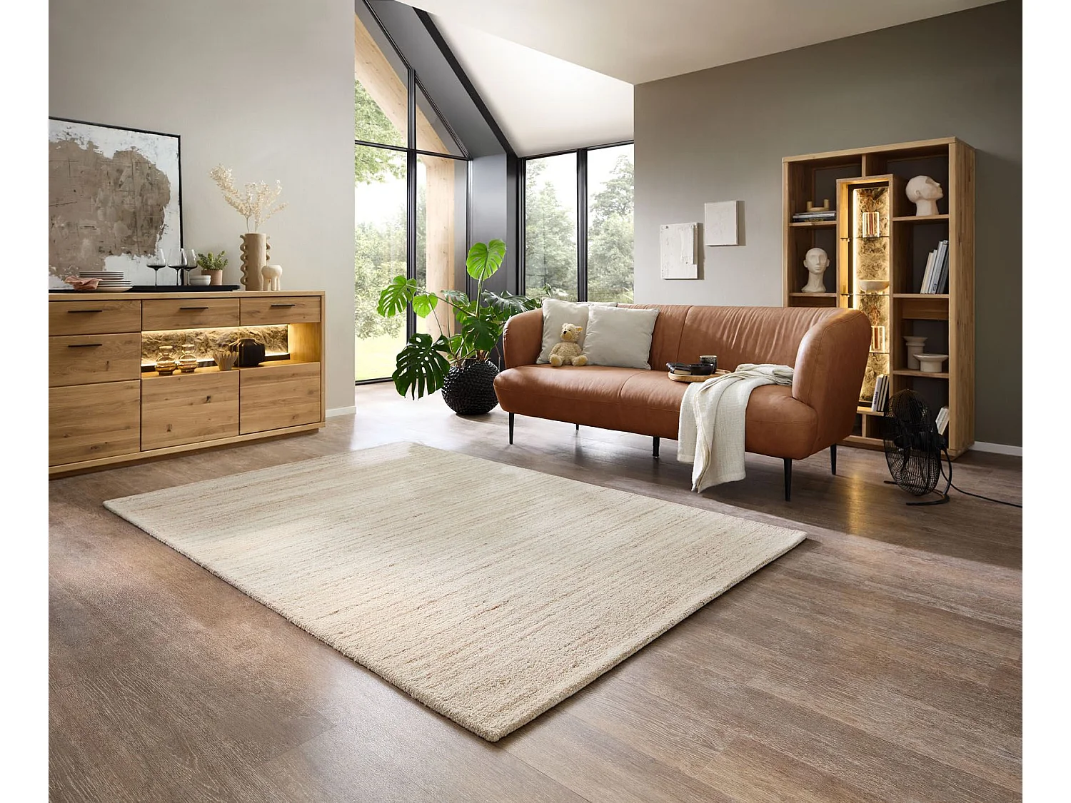 Tapis en laine tufté à la main, style berbère 190x290 cm mélange Royal Berber