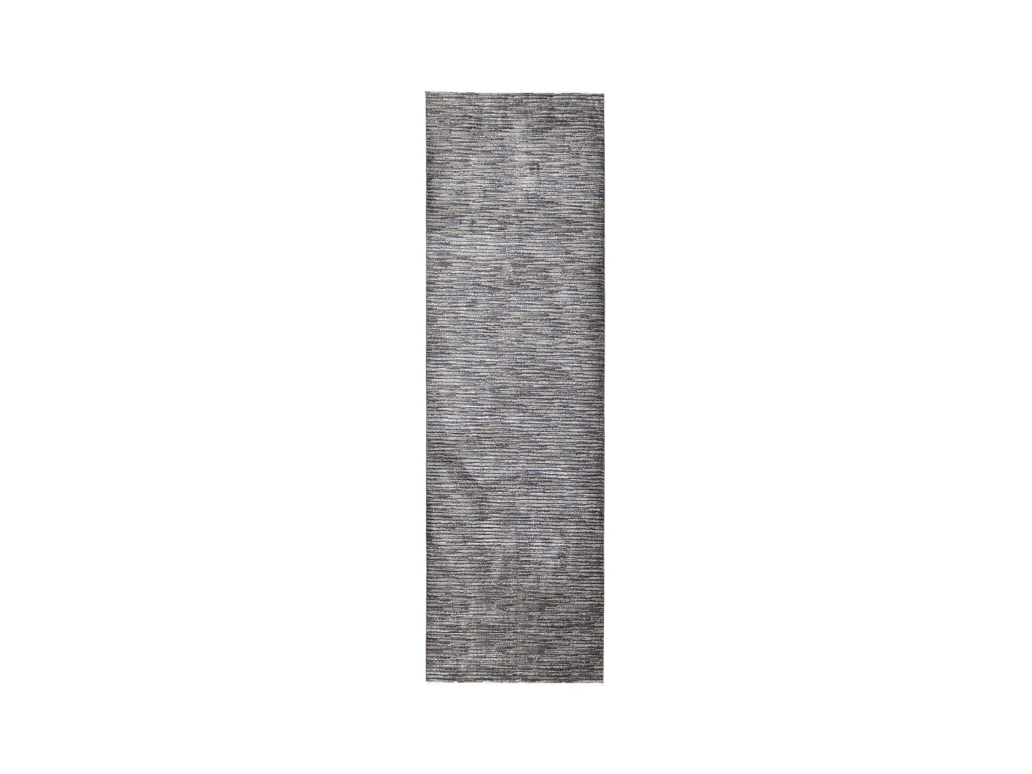 Tapis à tissage plat aspect court 80x280 cm gris foncé Corduletta