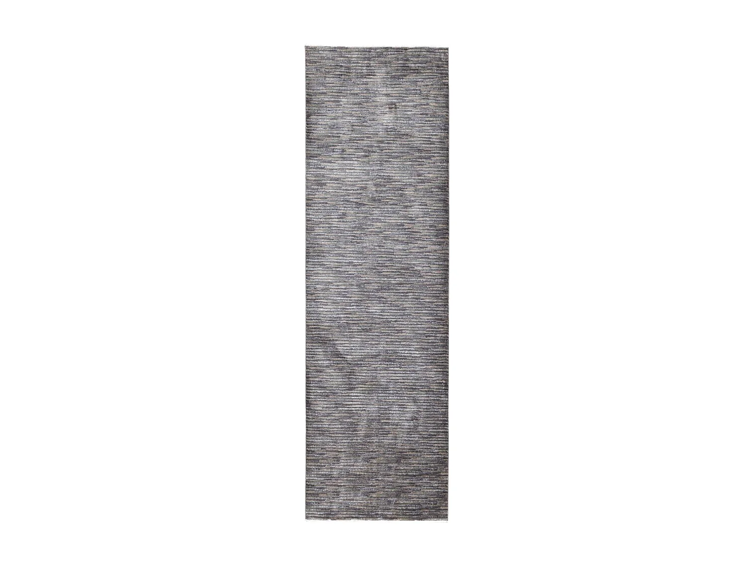 Tapis à tissage plat aspect court 80x280 cm gris foncé Corduletta