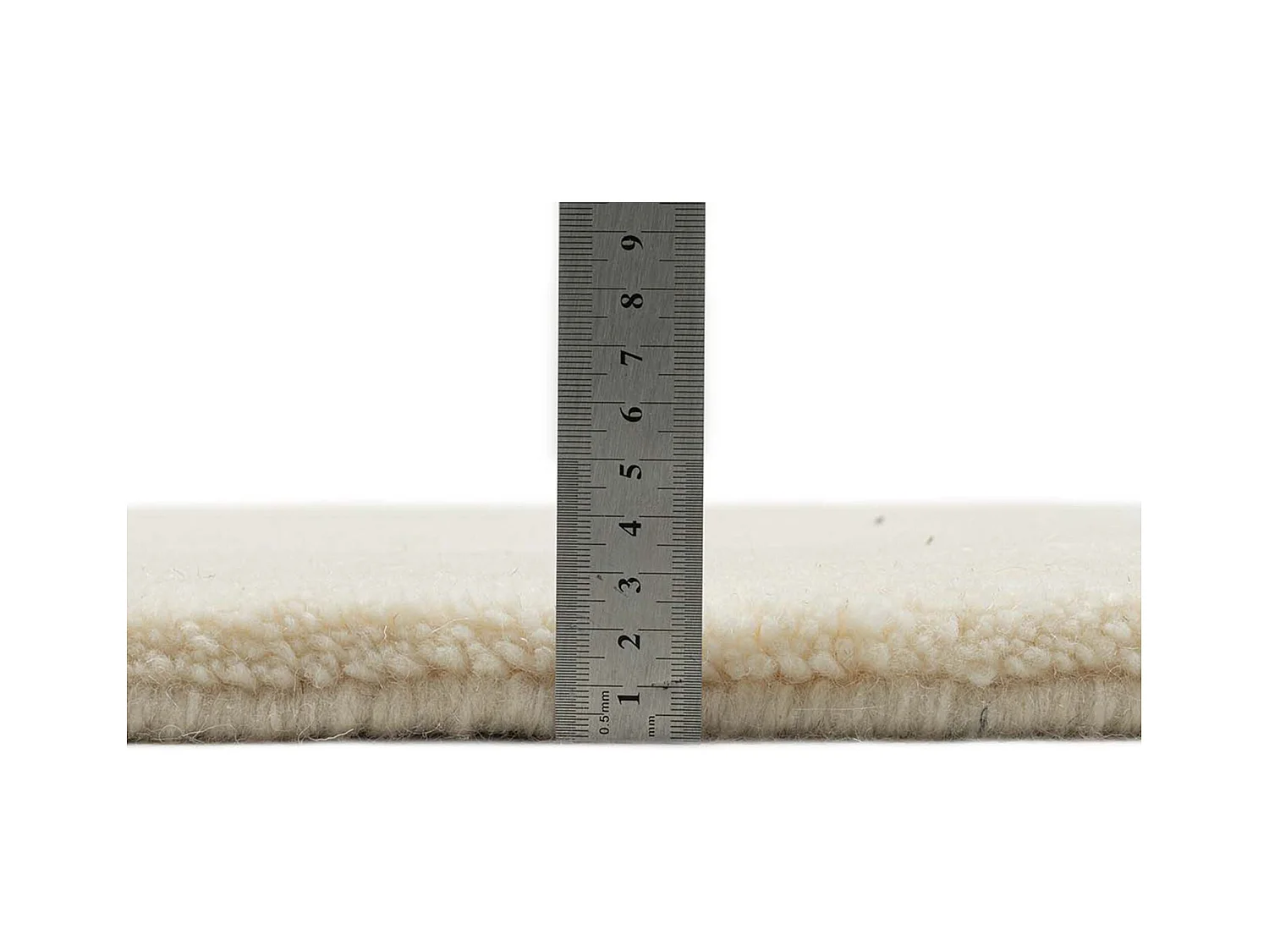 Tapis berbère noué à la main en laine 90x160 cm blanc Imaba Super