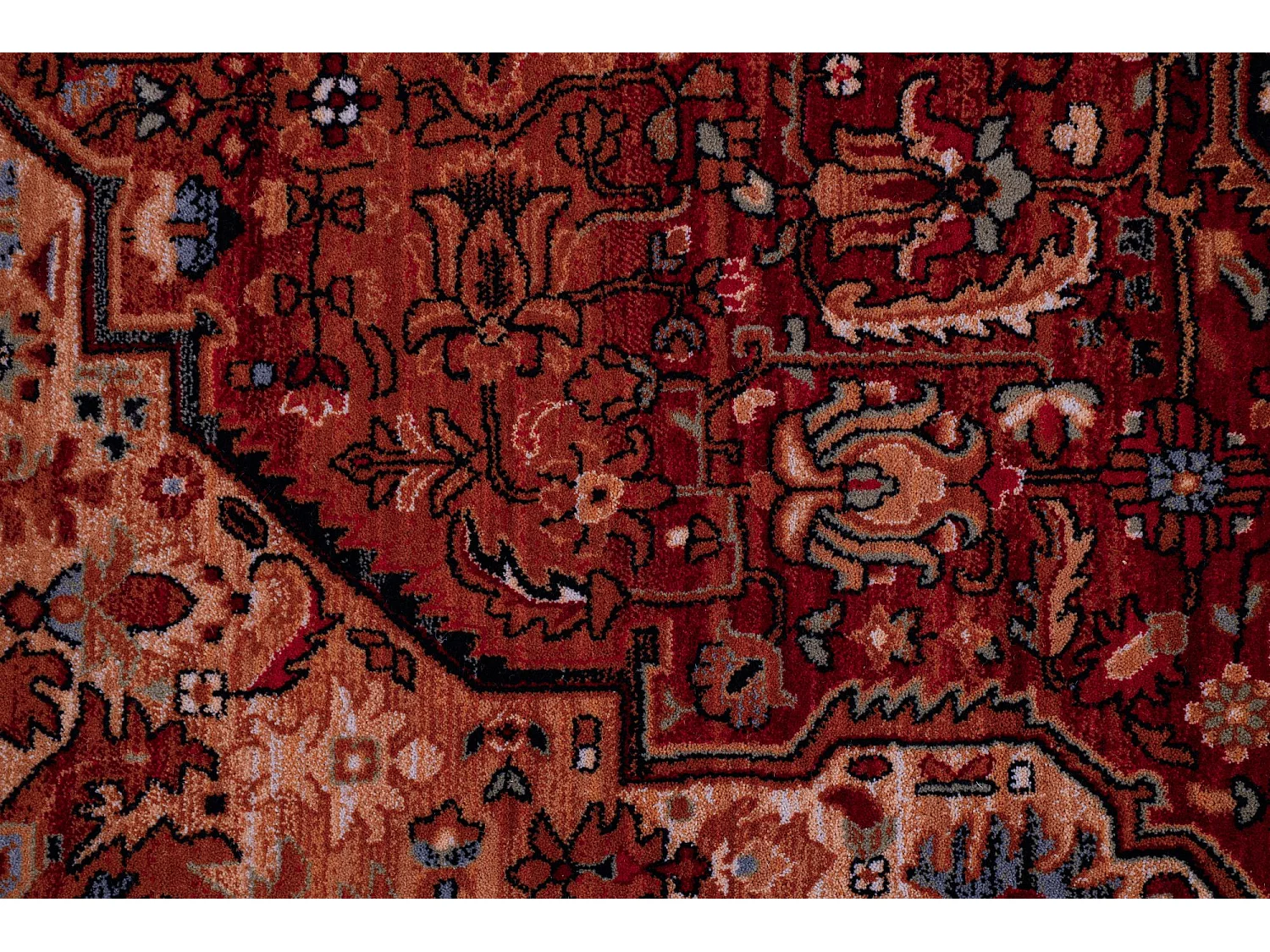 Gewebter Orienteppich aus Wolle 250x340 cm Rot Saharna