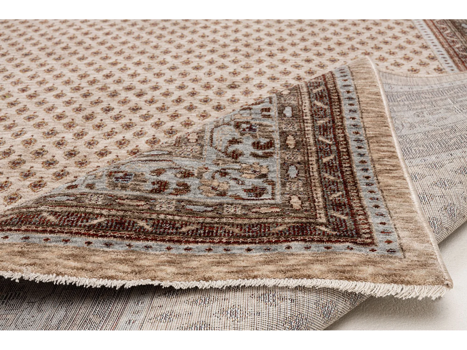 Tapis à bordure de style oriental  160x230 cm beige multi Beatrice