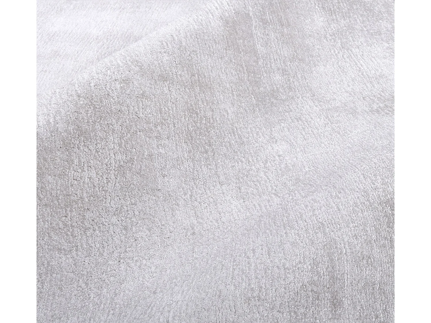 Tapis en viscose tissé à la main 65x135 cm argent Shine