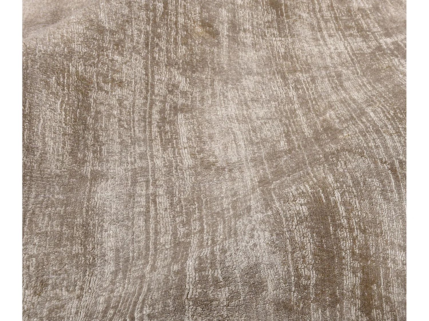 Tapis en viscose tissé à la main 50x80 cm beige Shine