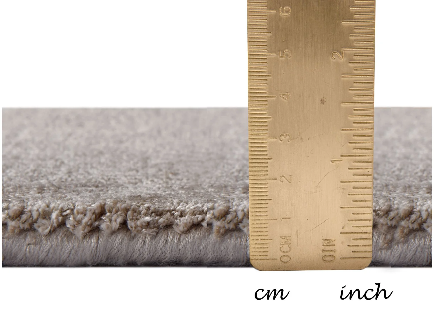Tapis en viscose tissé à la main 50x80 cm beige Shine