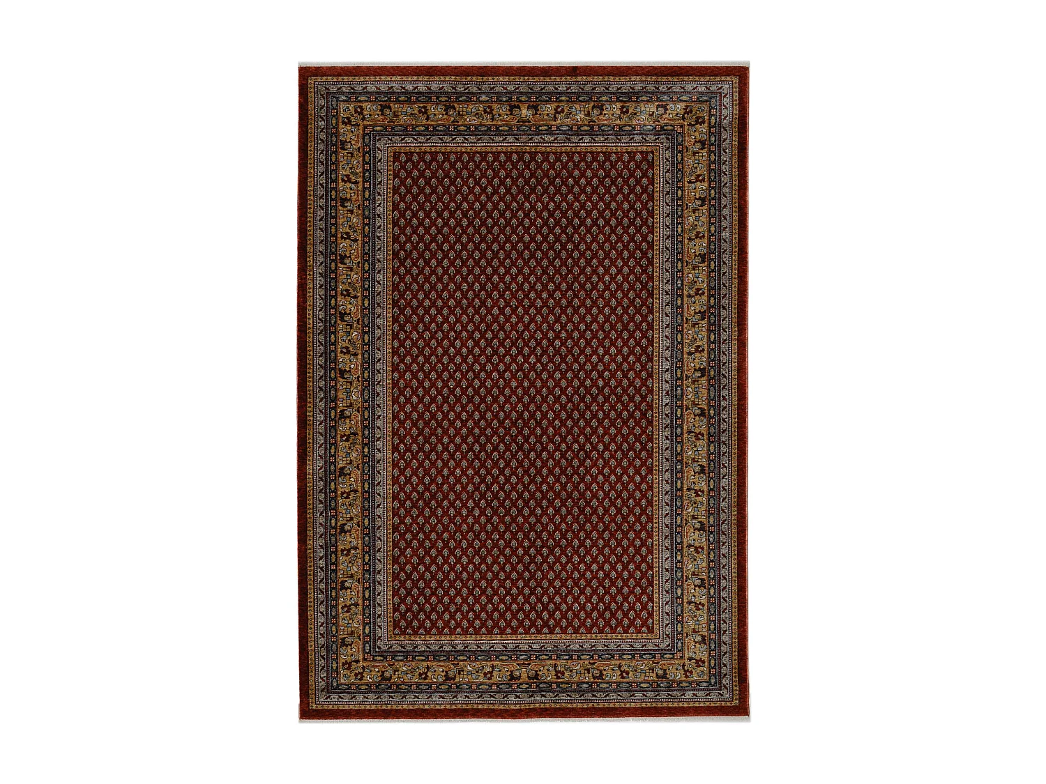 Bordürenteppich im Orient Stil 40x60 cm Rot Beatrice