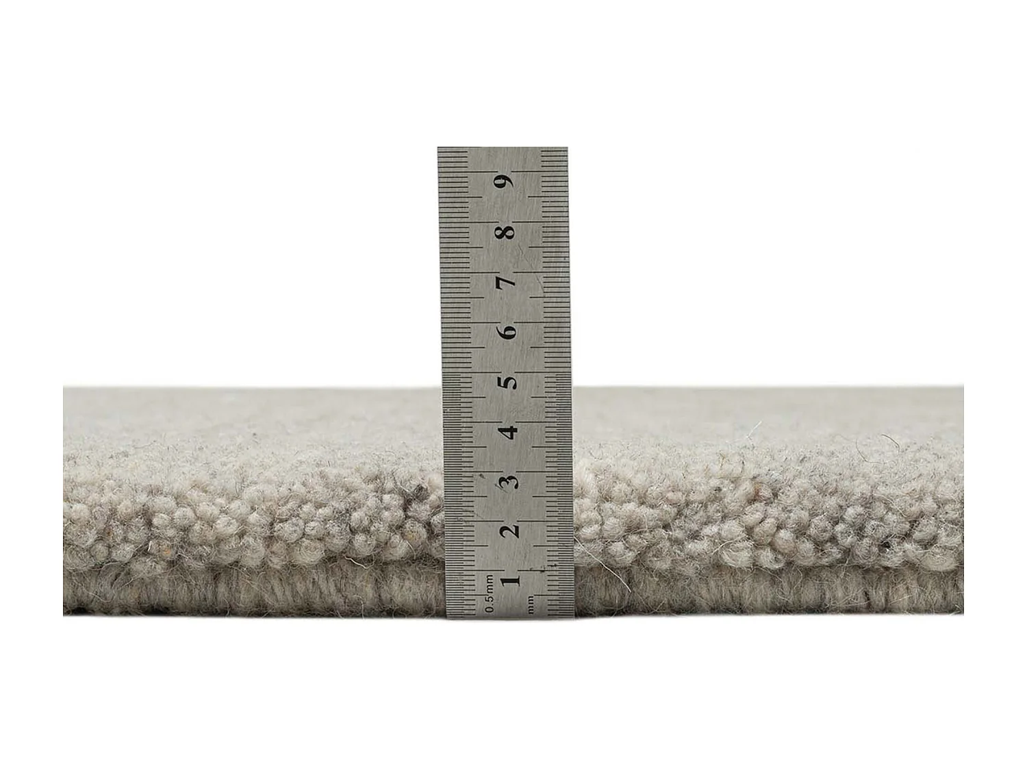 Tapis berbère noué à la main en laine 170x240 cm sable Imaba Super