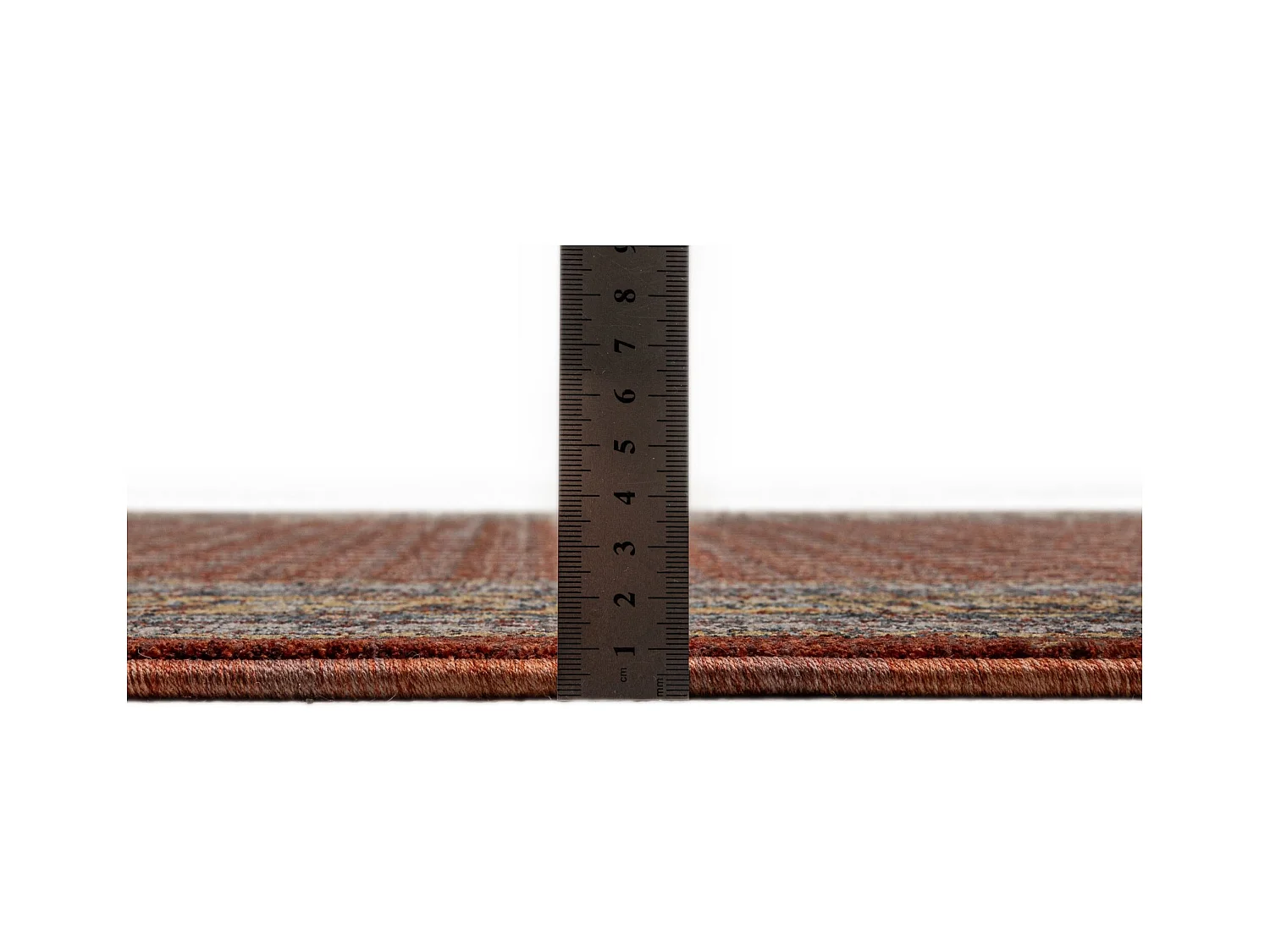 Tapis à bordure de style oriental  80x150 cm rouge multi Beatrice