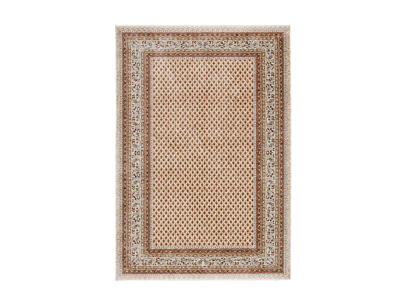 Tapis à bordure de style oriental  60x130 cm beige multi Beatrice