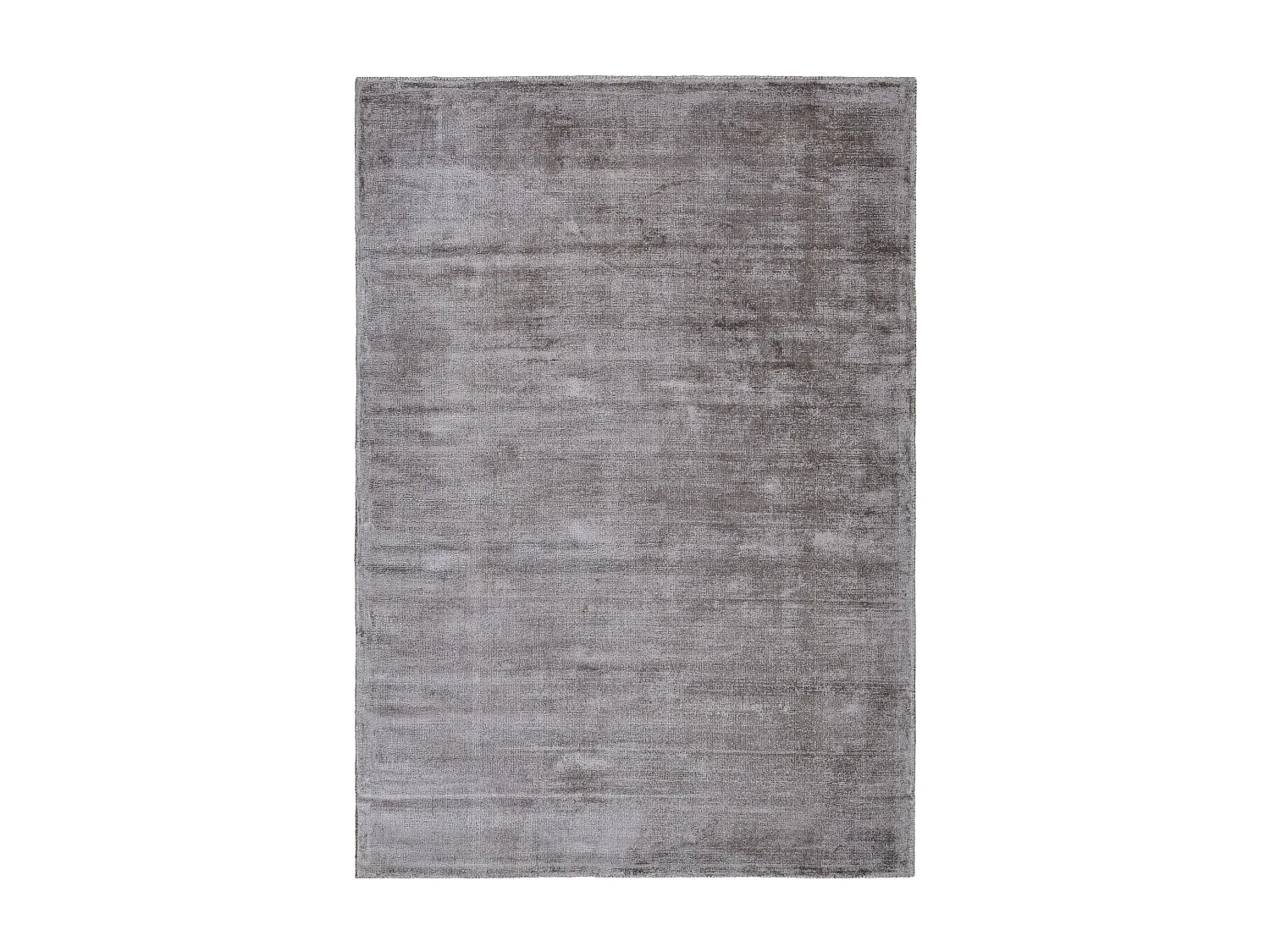 Tapis en viscose tissé à la main 85x155 cm gris Shine