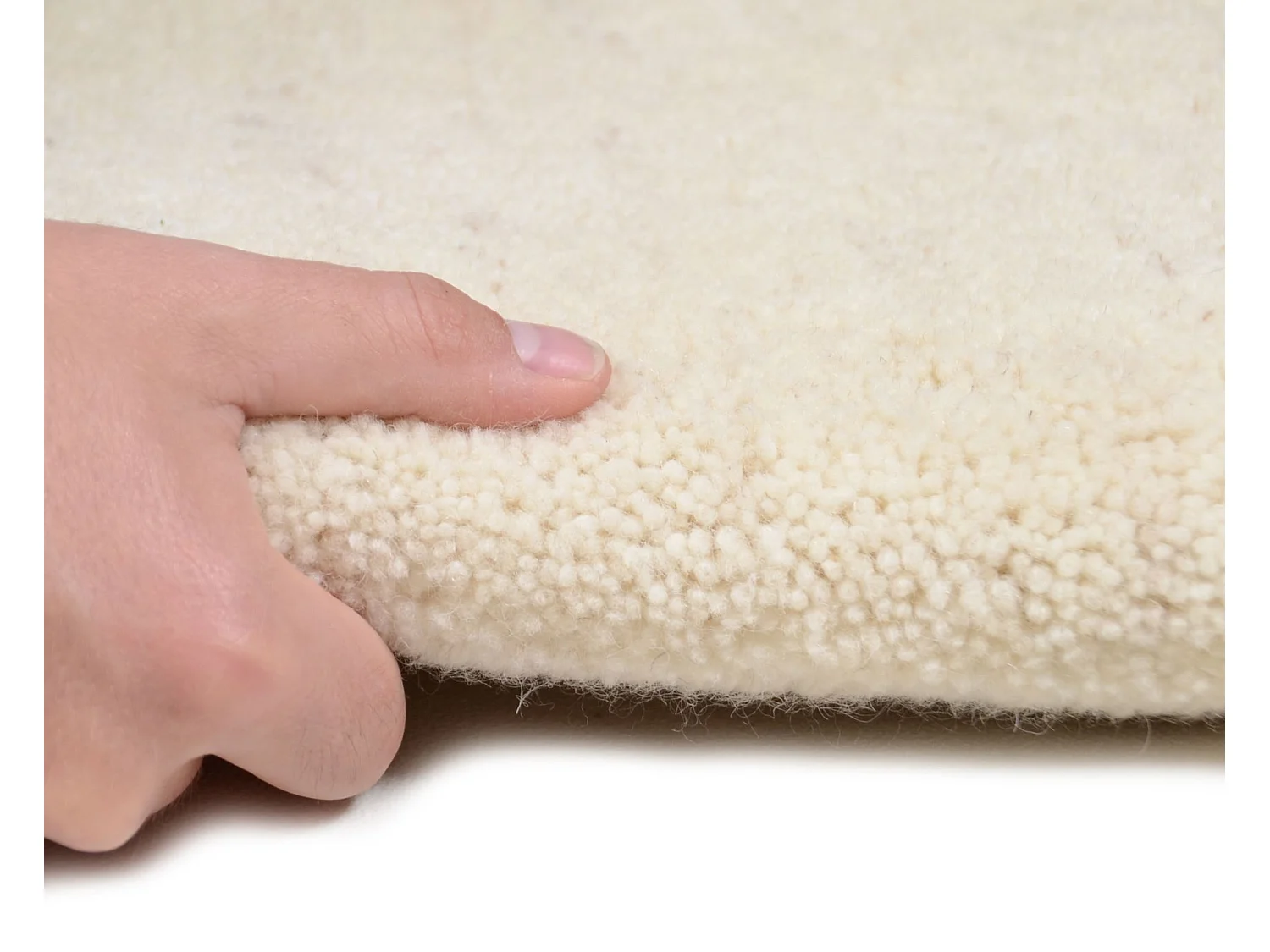 Tapis berbère noué à la main en laine 200x300 cm jaspe Imaba Super