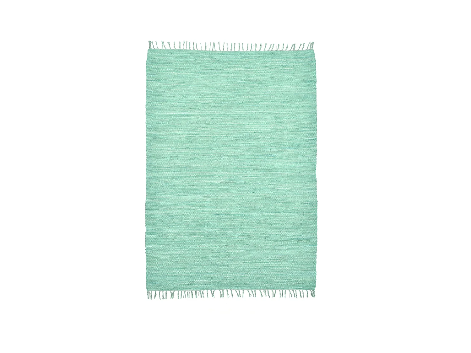Baumwollteppich handgewebt und wendbar 60x120 cm Mint Happy Cotton