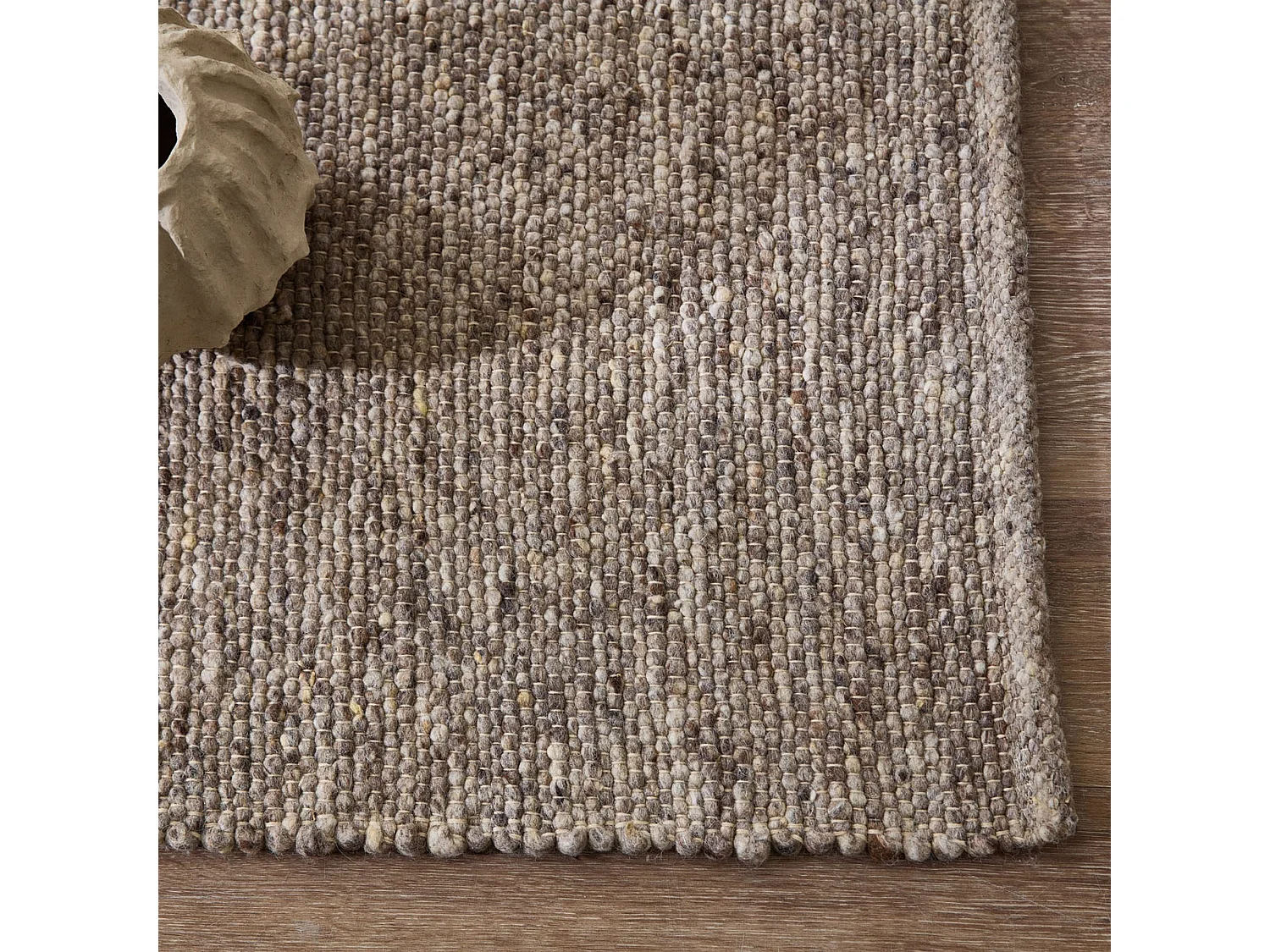 Tapis en laine réversible tissé à la main 190x250 cm marron Alpen