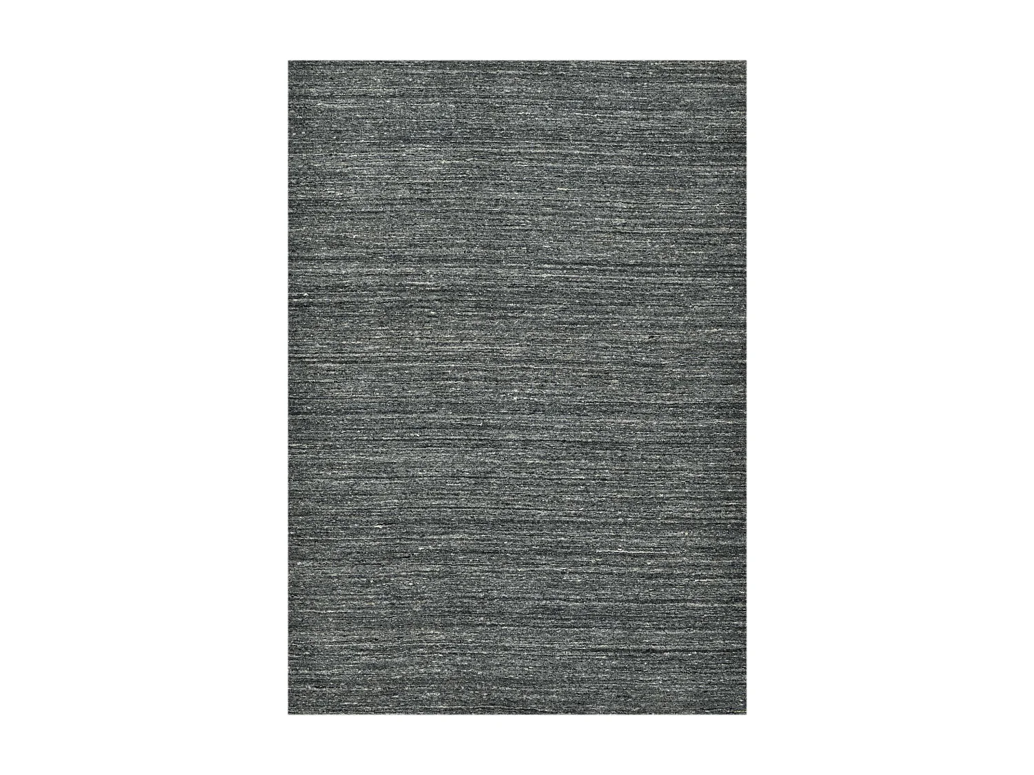 Handgeweven UNI wollen tapijt 60x90 cm antraciet Pure