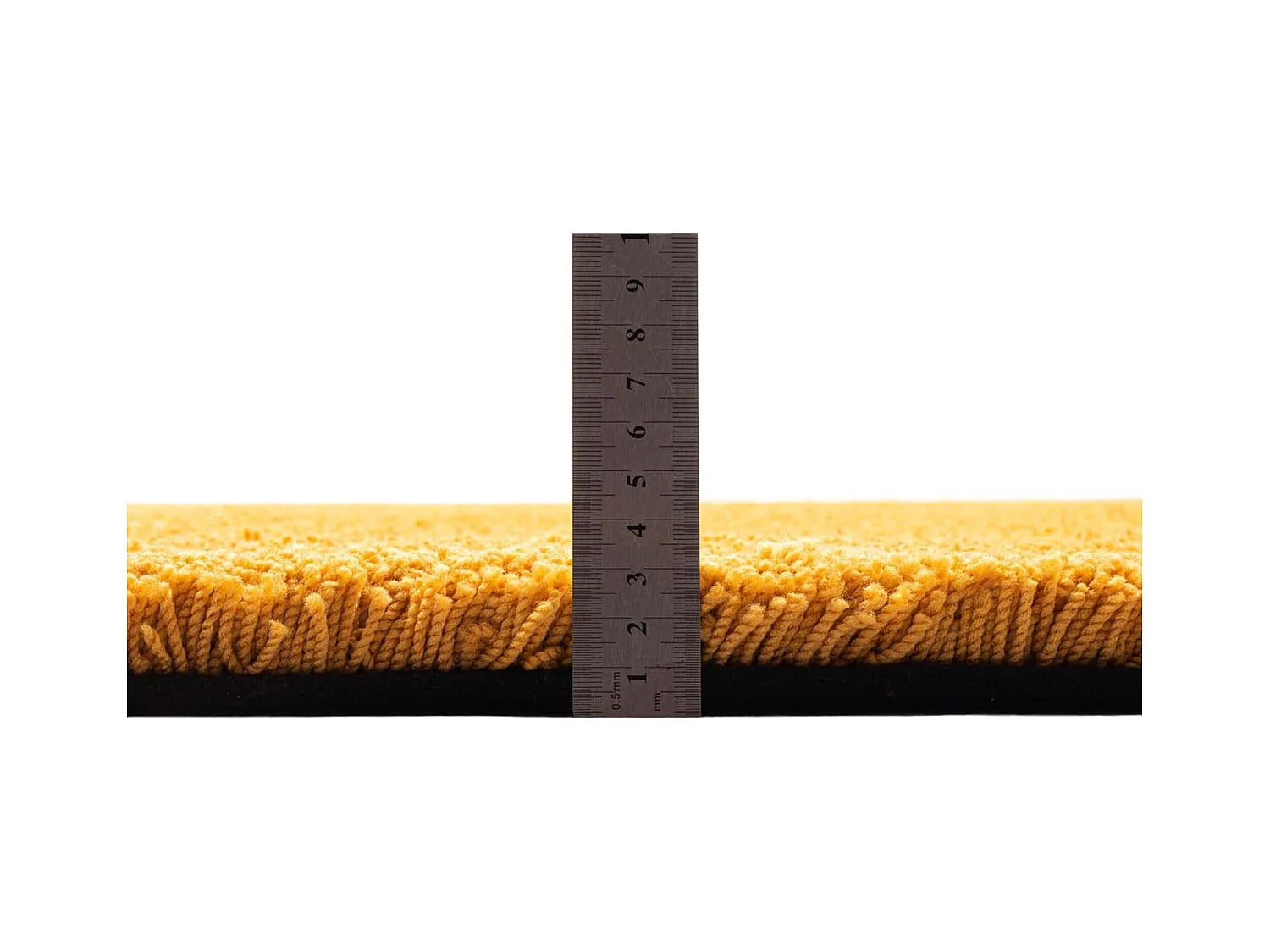 Tapis Shaggy tufté à la main 140x200 cm or Cozy