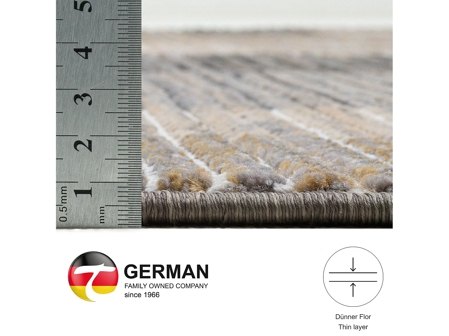 Tapis tissé à plat aspect patchwork  120x180 cm beige Corduletta