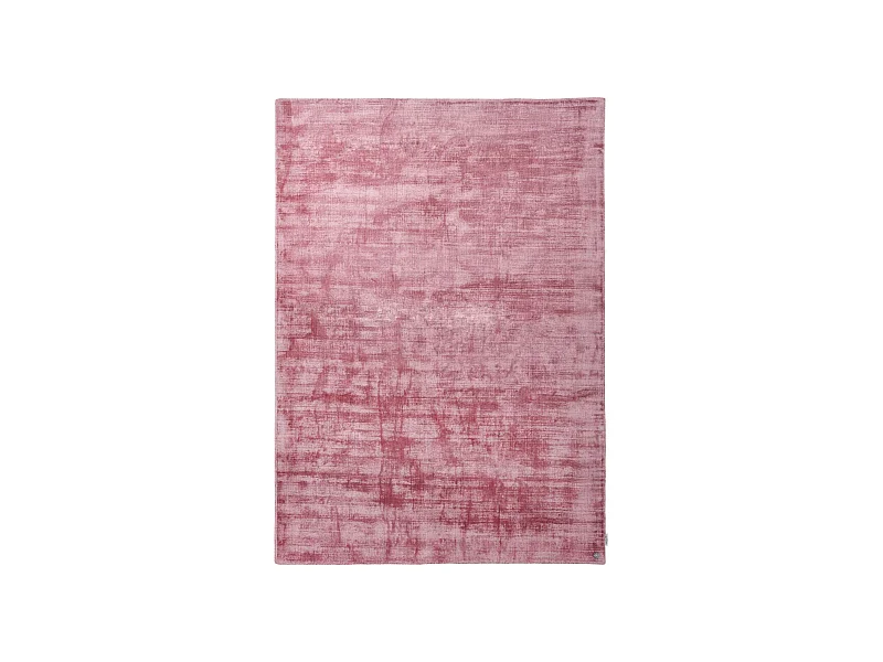 Handgewebter Viskoseteppich 50x80 cm Rose Shine