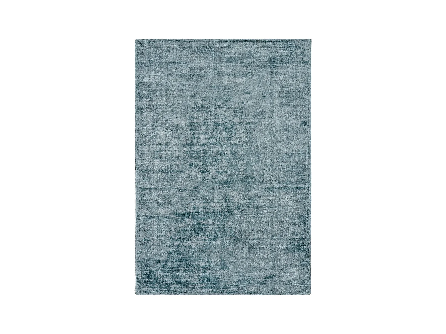 Tapis tissé à la main en viscose40x60 cm turquoise clair Star