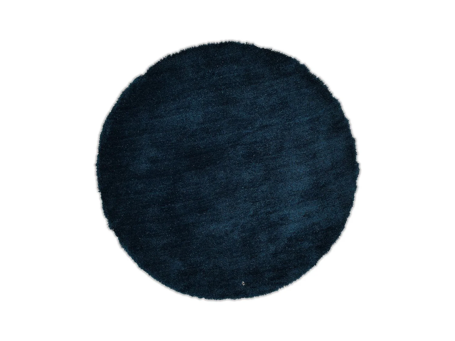 Tapis Shaggy tufté à la main 100x100 cm pétrole Cozy