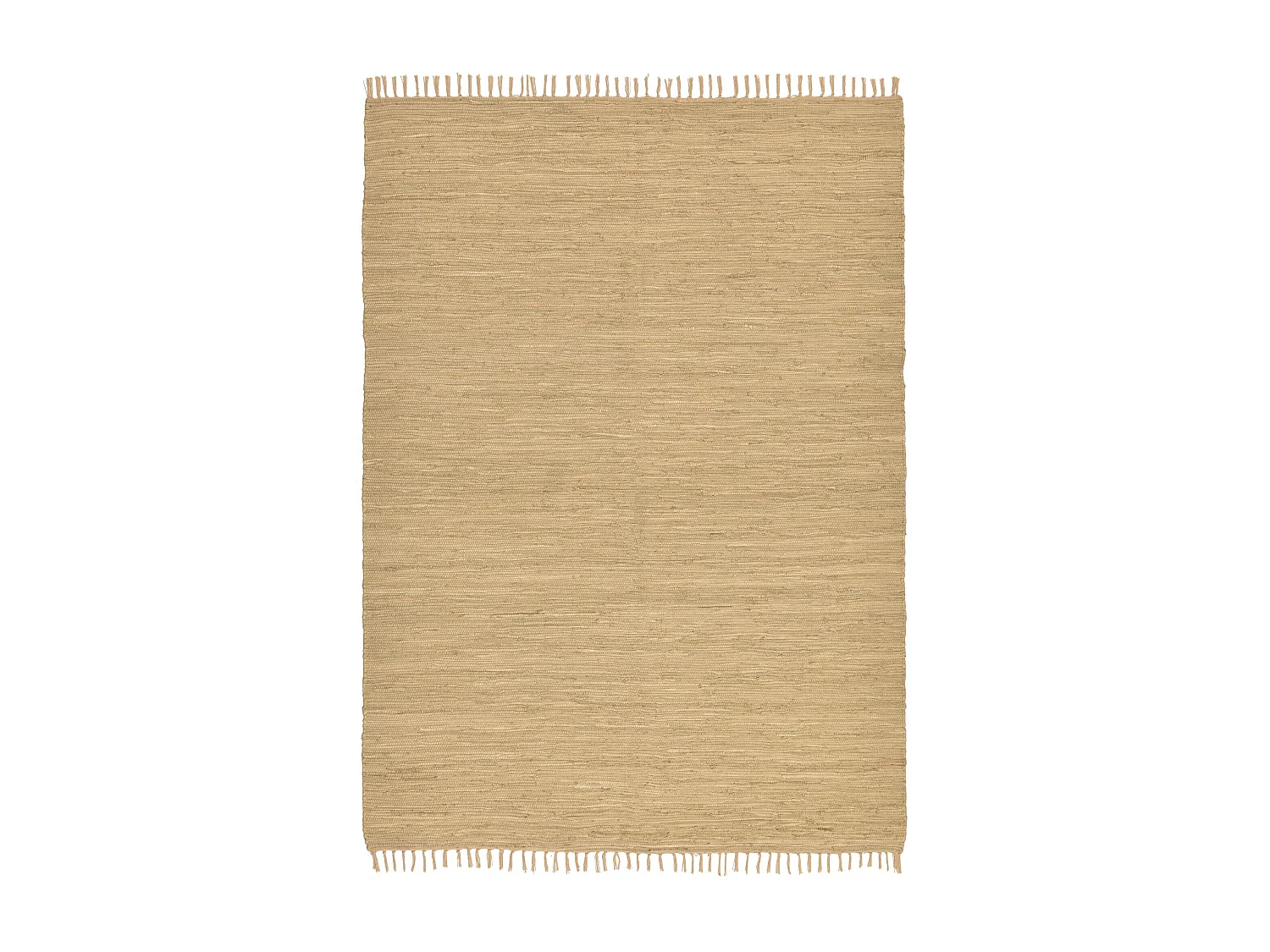 Tapis en coton tissé à la main et réversible 90x160 cm natural Happy Cotton