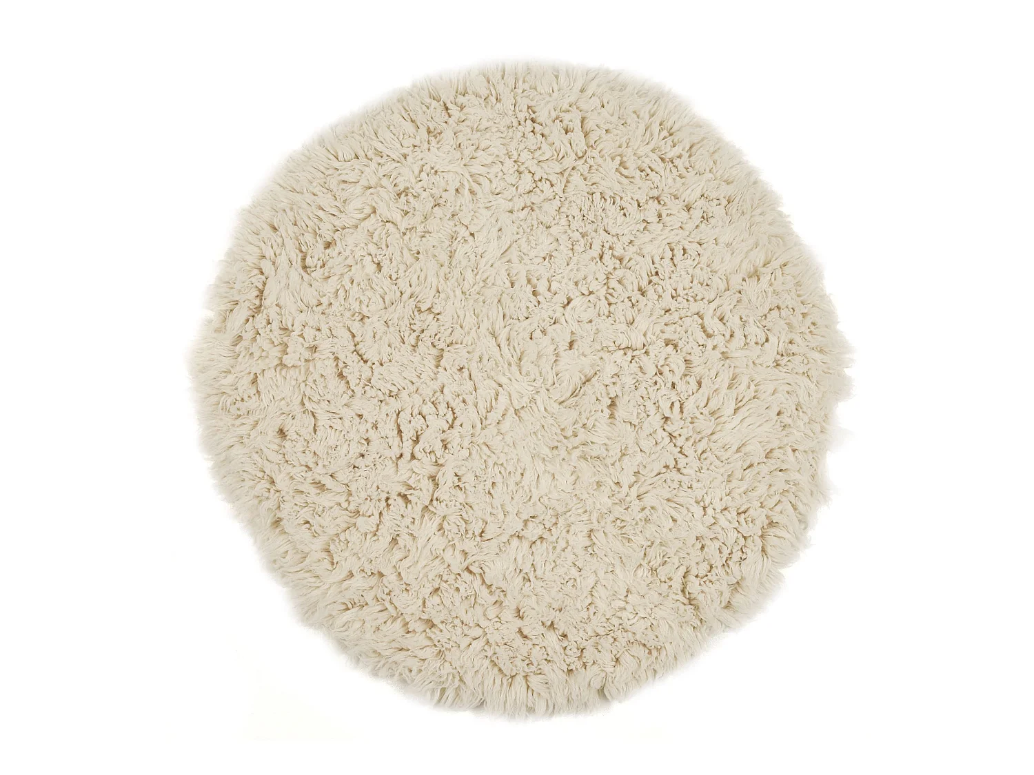 Tapis Flokati provenant de Grèce diamètre 120 cm natural Flokos 2450