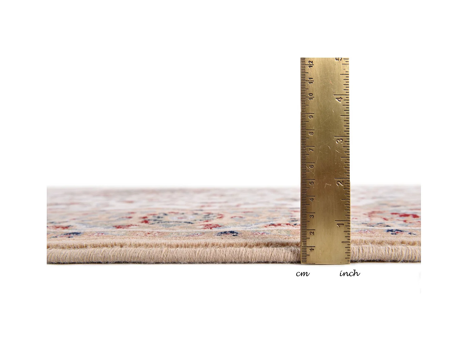 Gewebter Orientteppich mit Bordüre 80x150 cm Beige Dolna