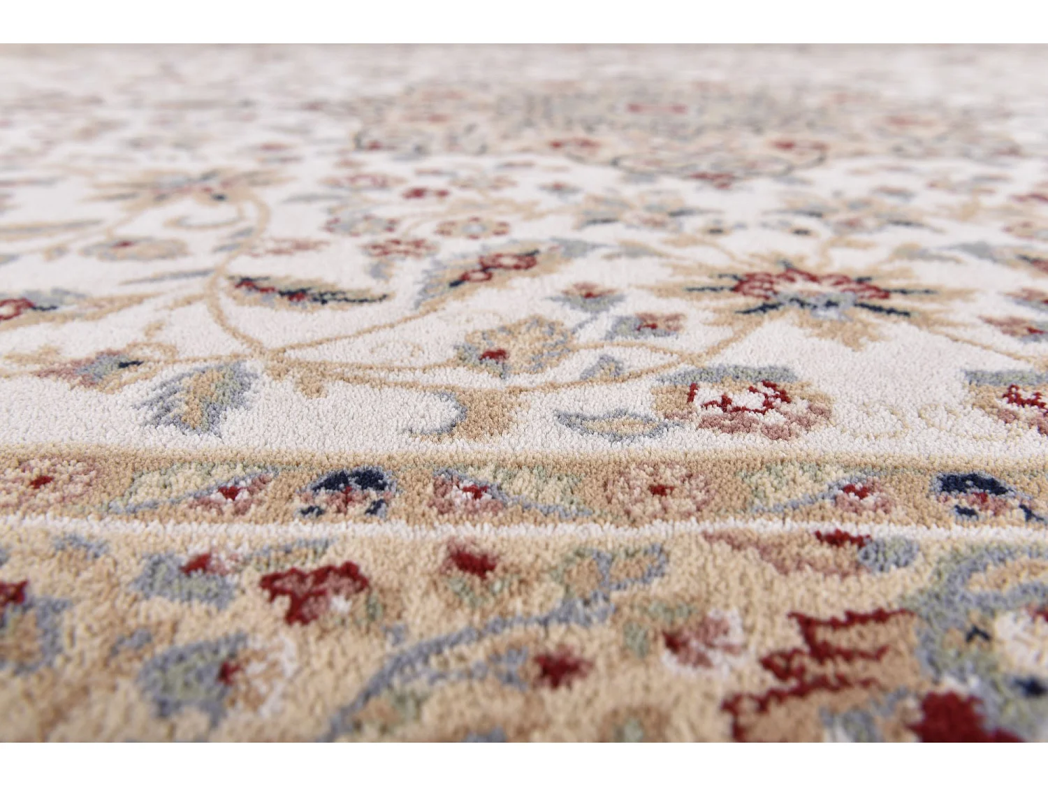 Tapis d'Orient tissé avec bordure 80x150 cm beige Dolna