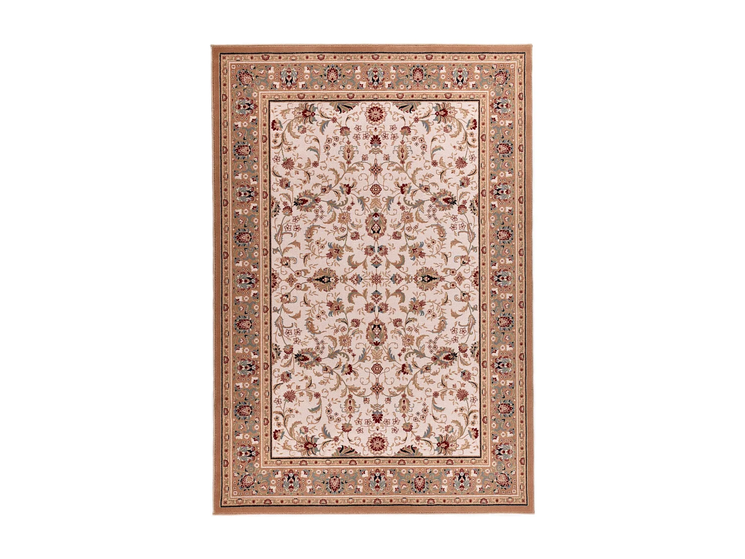 Tapis d'Orient tissé avec bordure 200x300 cm beige Dolna