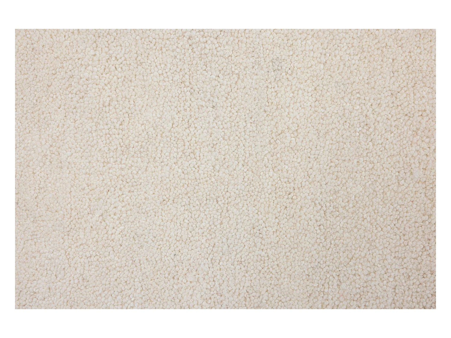 Handgetufteter Wollteppich im Berber Stil 90x160 cm Woll Weiß Royal Berber