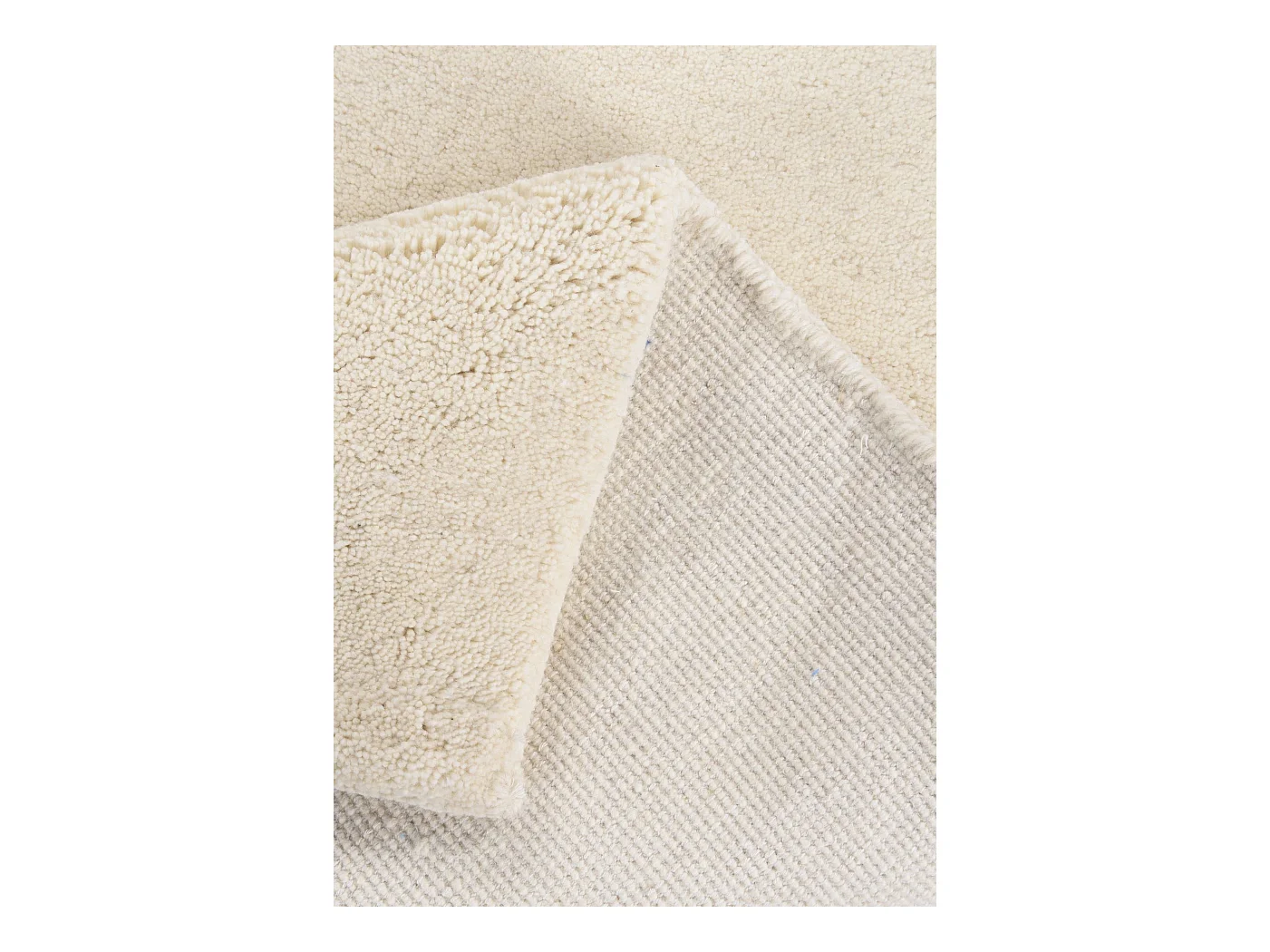 Tapis berbère noué à la main en laine 70x620 cm blanc Maloronga