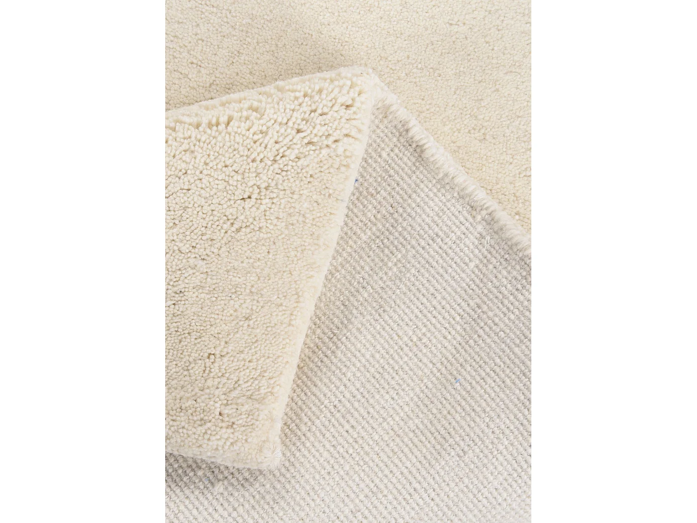 Handgeknüpfter Berberteppich aus Wolle 70x620 cm Weiß Maloronga
