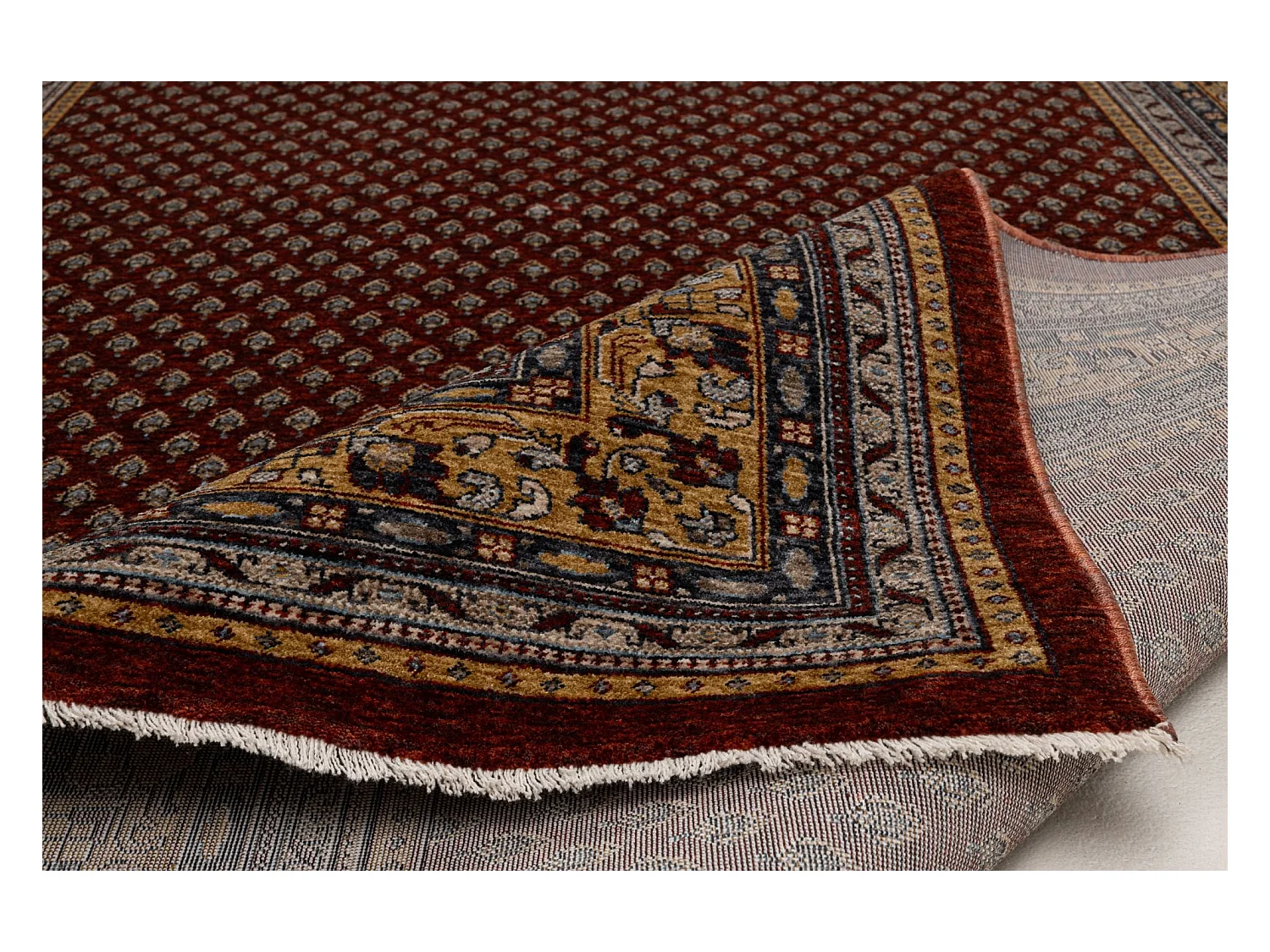 Tapis à bordure de style oriental  180x280 cm rouge multi Beatrice