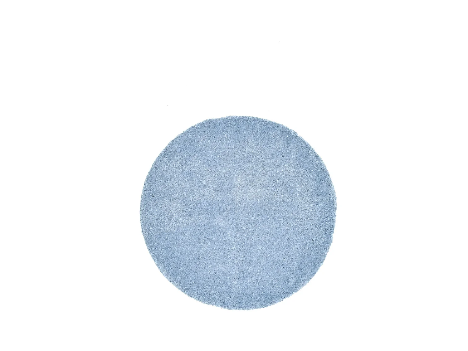 Handgetufteter Shaggyteppich 190x190 cm Hellblau Cozy