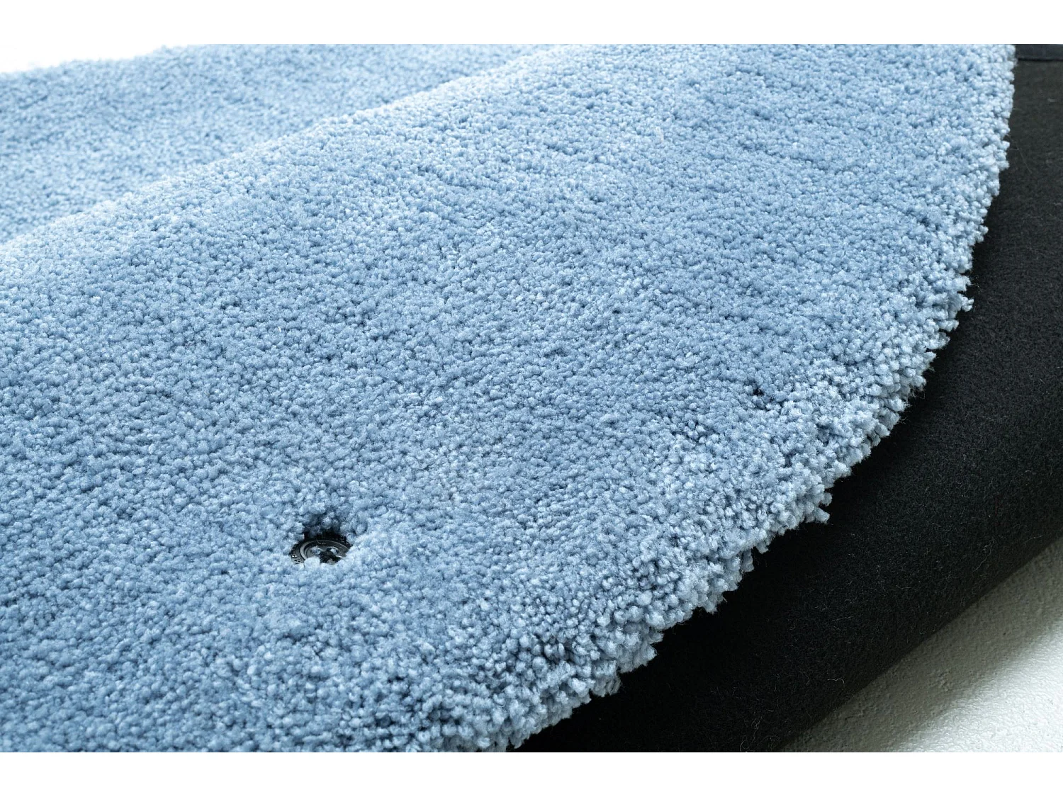 Tapis Shaggy tufté à la main 190x190 cm bleu clair Cozy