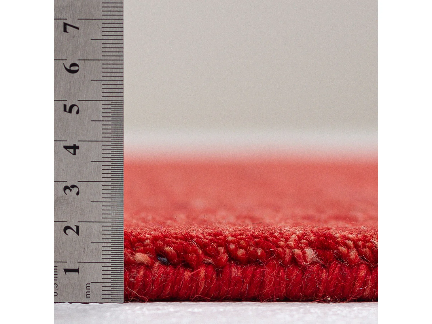 Tapis UNI tissé à la main  90x160 cm rouge Holi