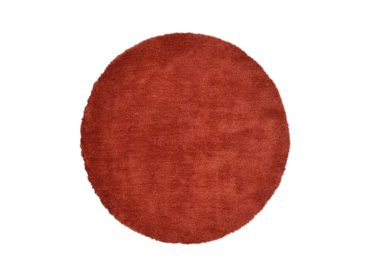 Tapis Shaggy tufté à la main 190x190 cm rouille Cozy