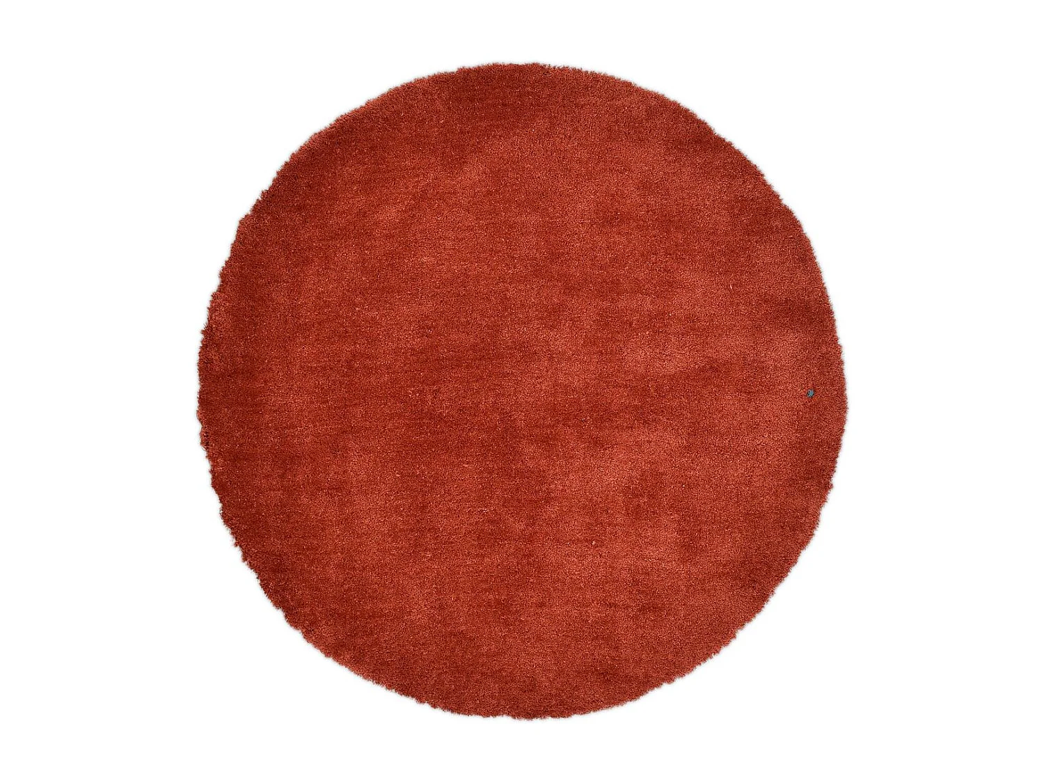 Tapis Shaggy tufté à la main 190x190 cm rouille Cozy