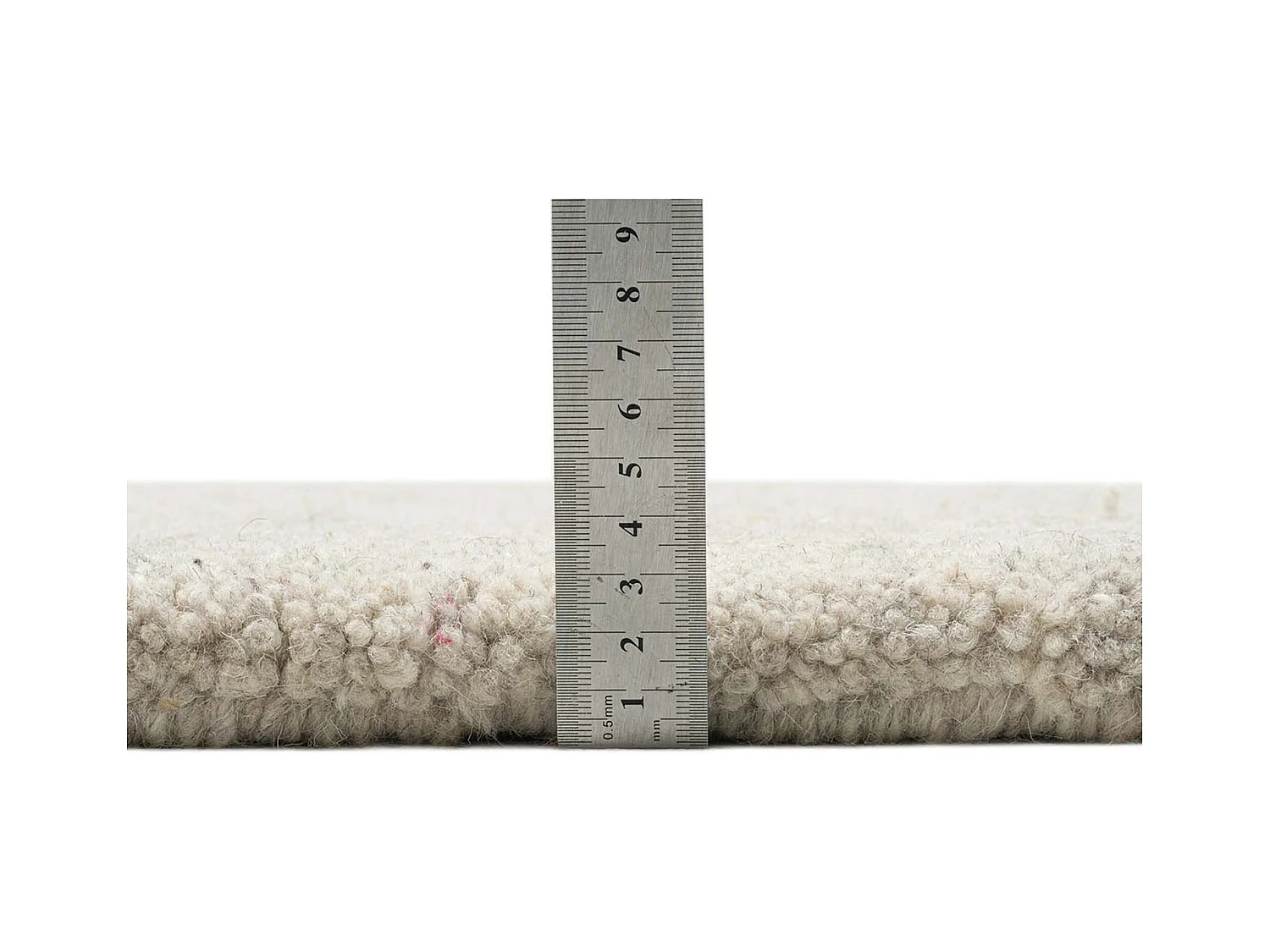 Tapis berbère noué à la main en laine 90x160 cm sable Maloronga
