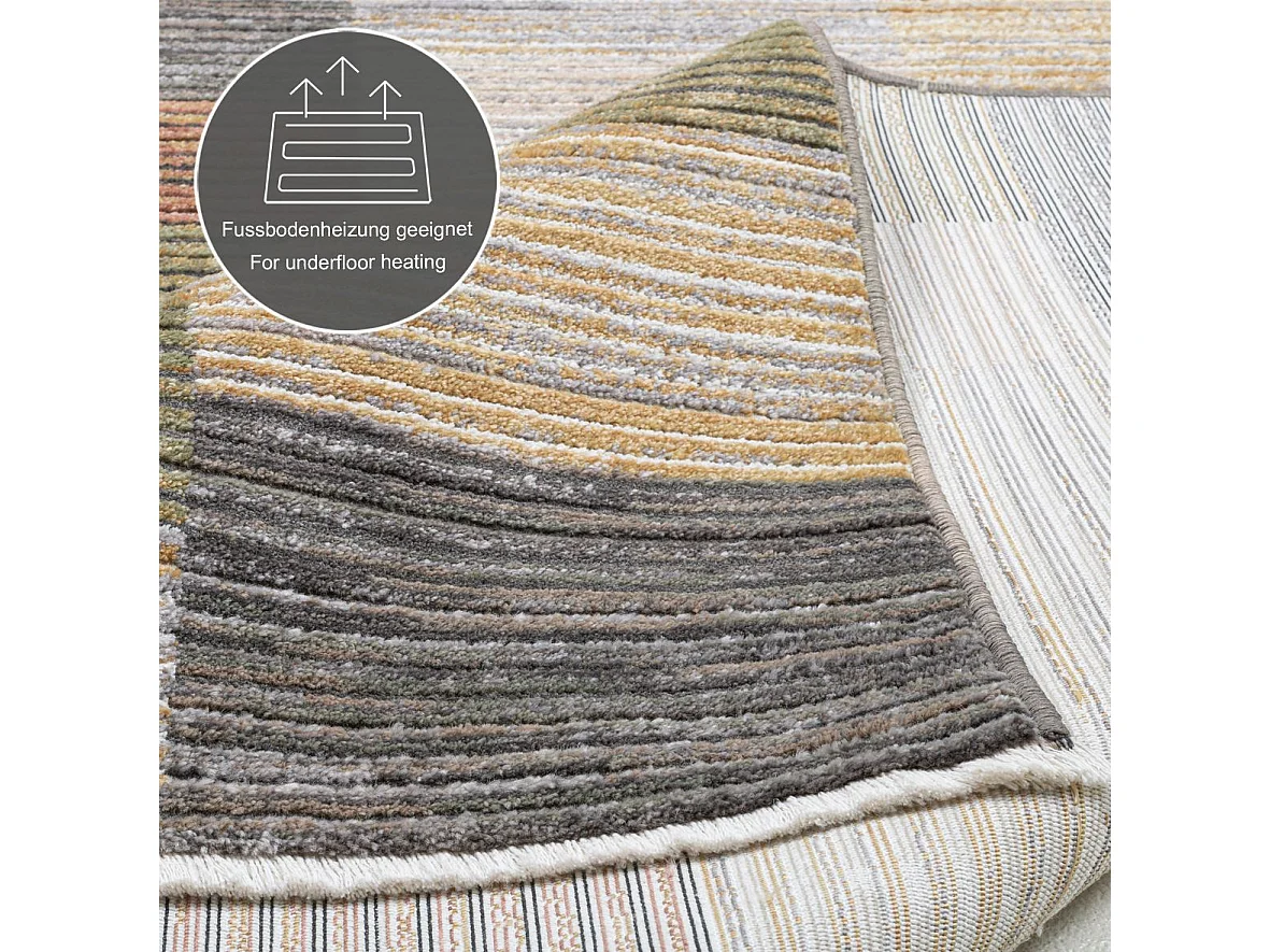 Tapis tissé à plat aspect patchwork  120x180 cm multicolor Corduletta
