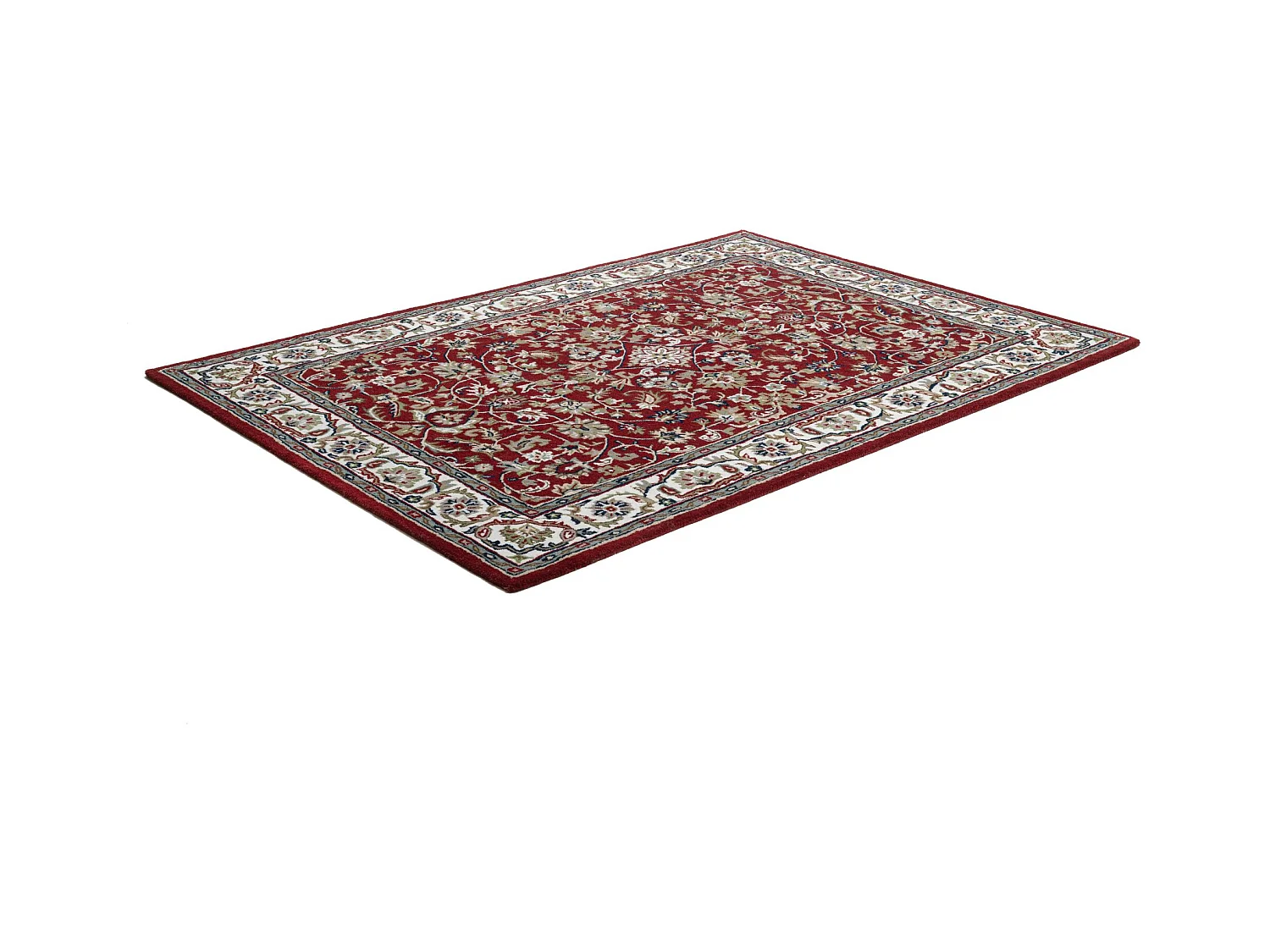 Tapis d'Orient tufté à la main en laine 70x140 cm rouge Royal Orient